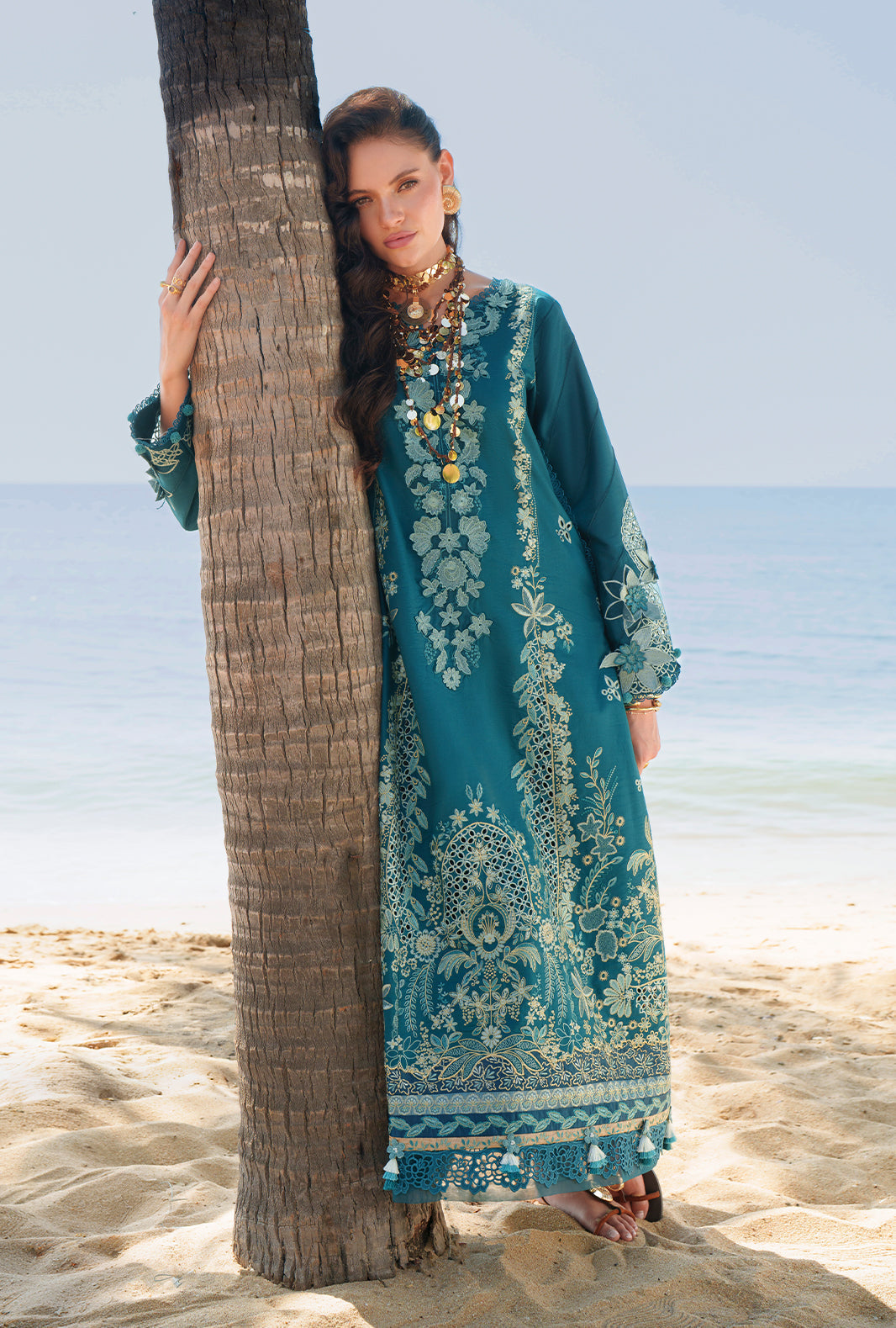 AJR Couture | Evara Luxury Lawn | Maela - House Of Hania