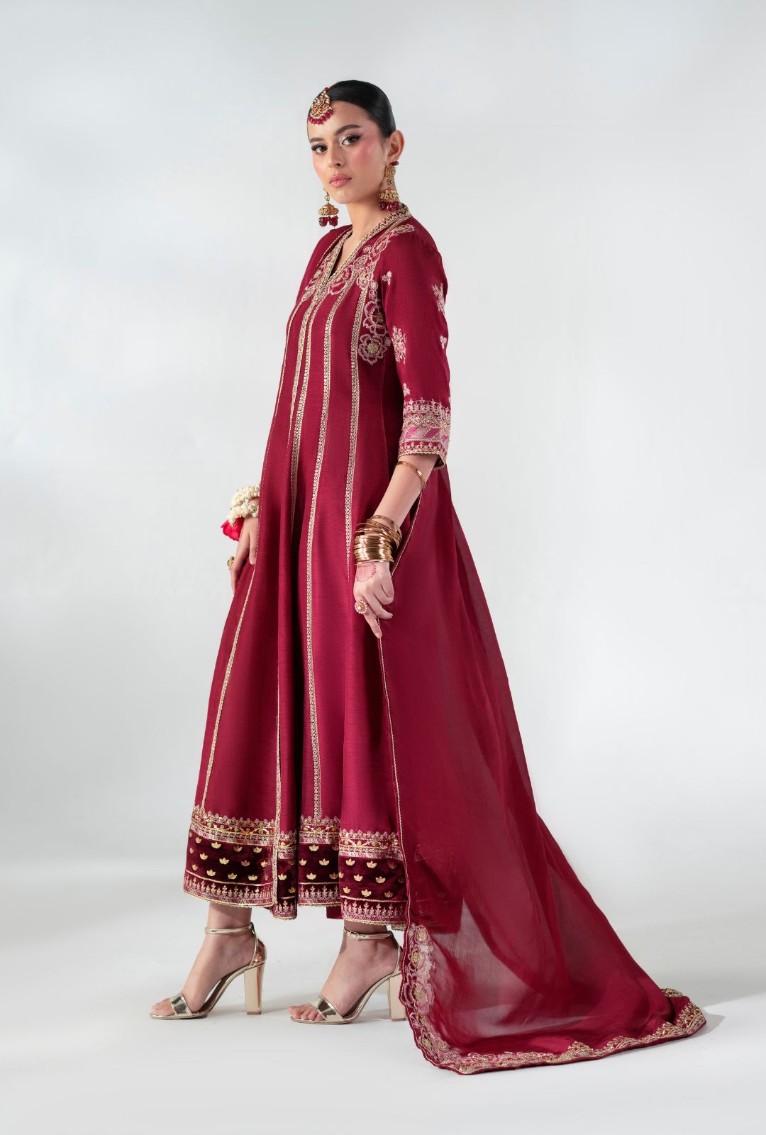 AJR Couture | Luxe Pret 25 |  Ruby Raffia - House Of Hania