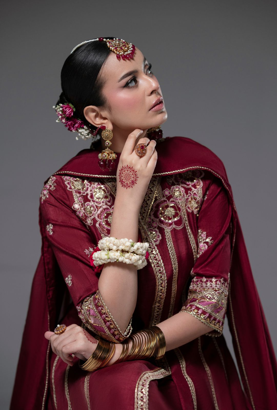 AJR Couture | Luxe Pret 25 |  Ruby Raffia - House Of Hania