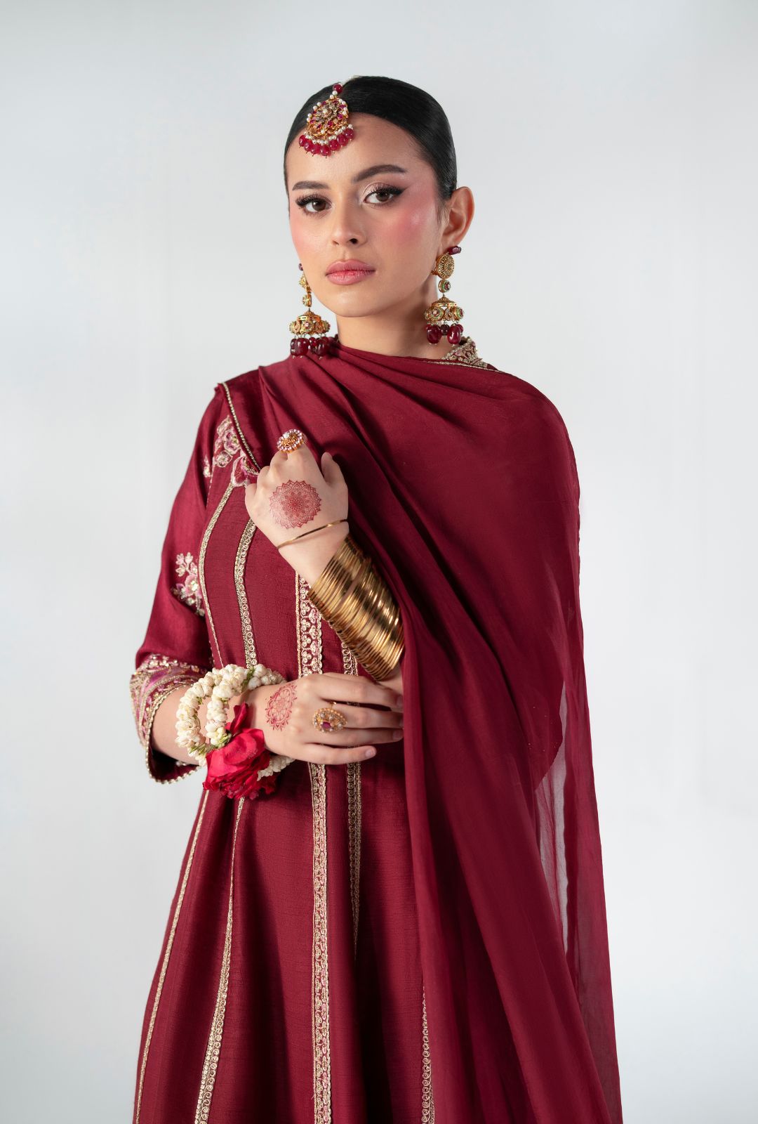 AJR Couture | Luxe Pret 25 |  Ruby Raffia - House Of Hania