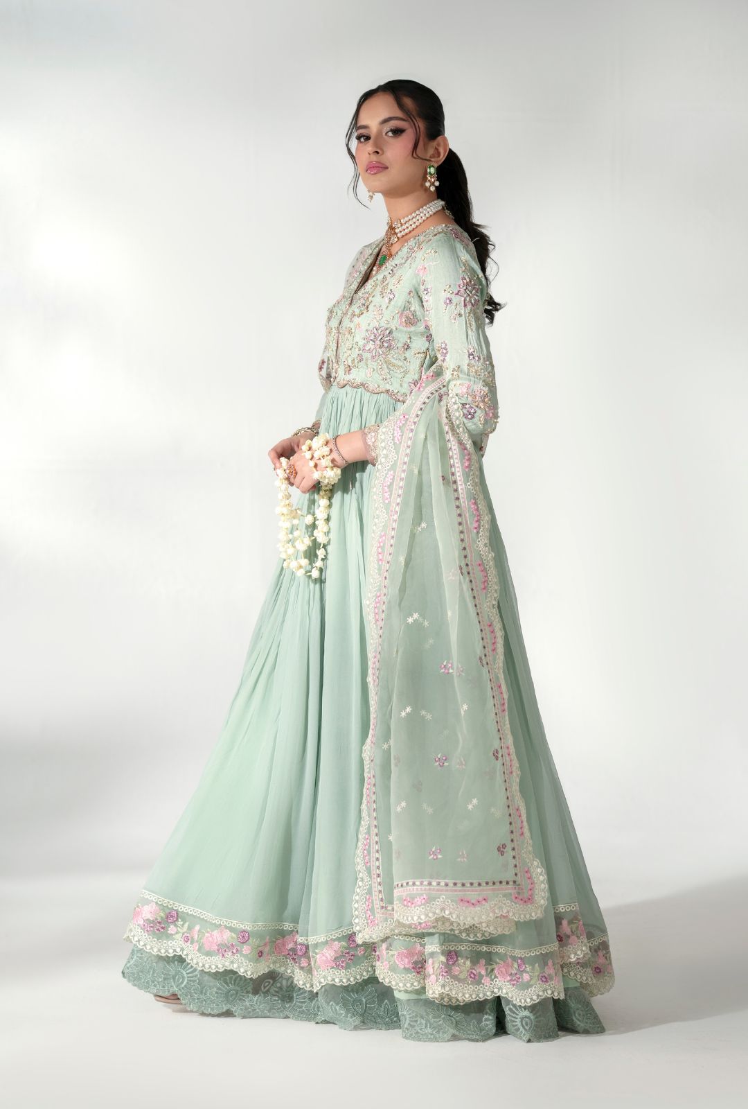 AJR Couture | Luxe Pret 25 |  Satin Serenity - House Of Hania