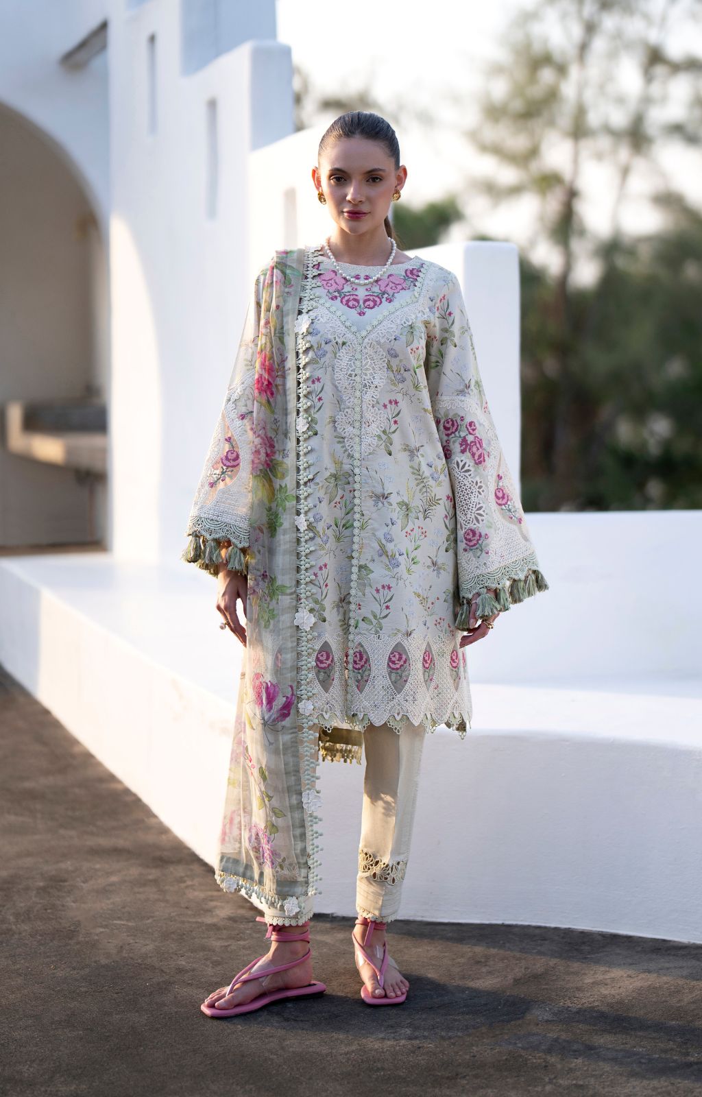 AJR Couture | Printakari Lawn 25 | Aleesia - House Of Hania