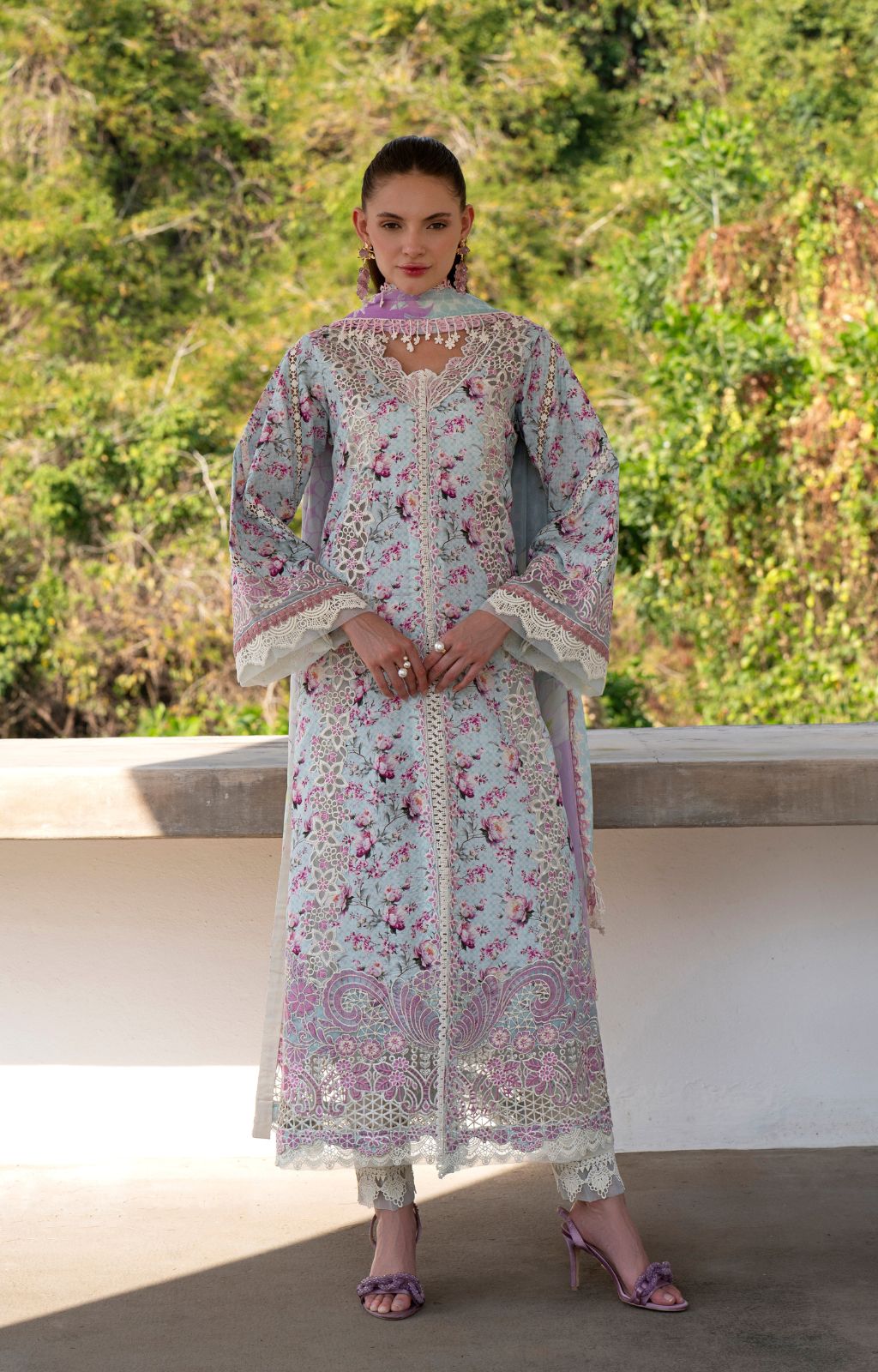 AJR Couture | Printakari Lawn 25 | Charlotte - House Of Hania