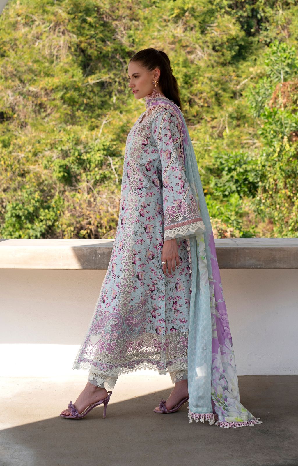 AJR Couture | Printakari Lawn 25 | Charlotte - House Of Hania