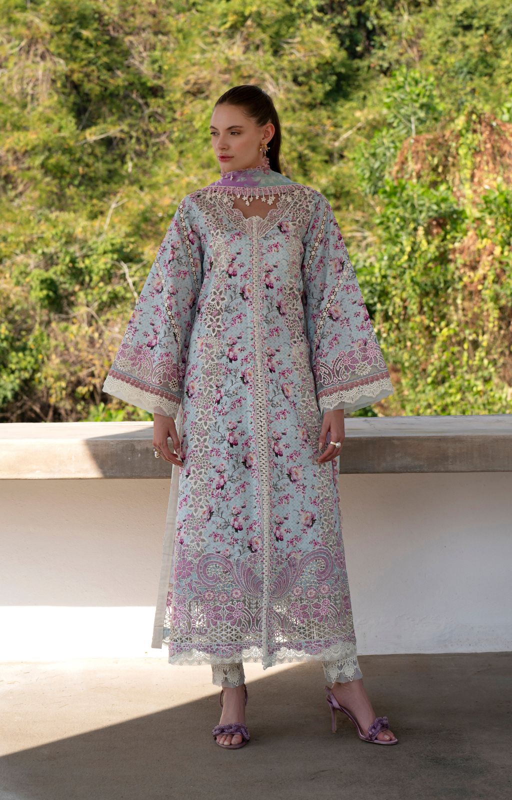 AJR Couture | Printakari Lawn 25 | Charlotte - House Of Hania