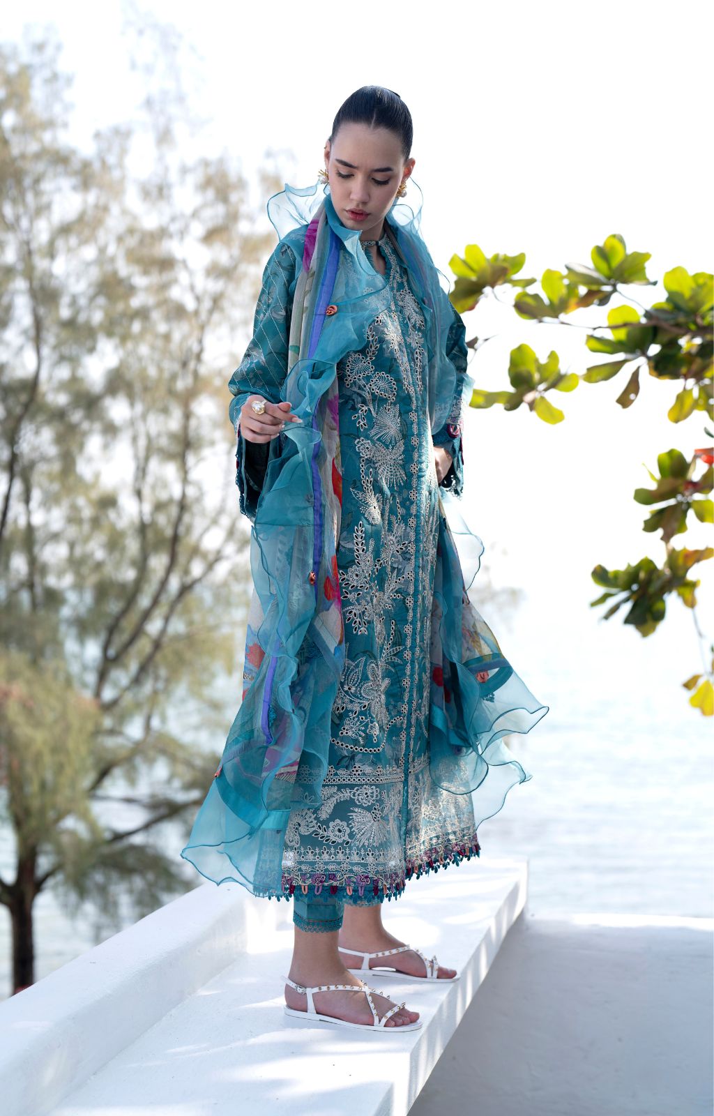 AJR Couture | Printakari Lawn 25 | Glory - House Of Hania