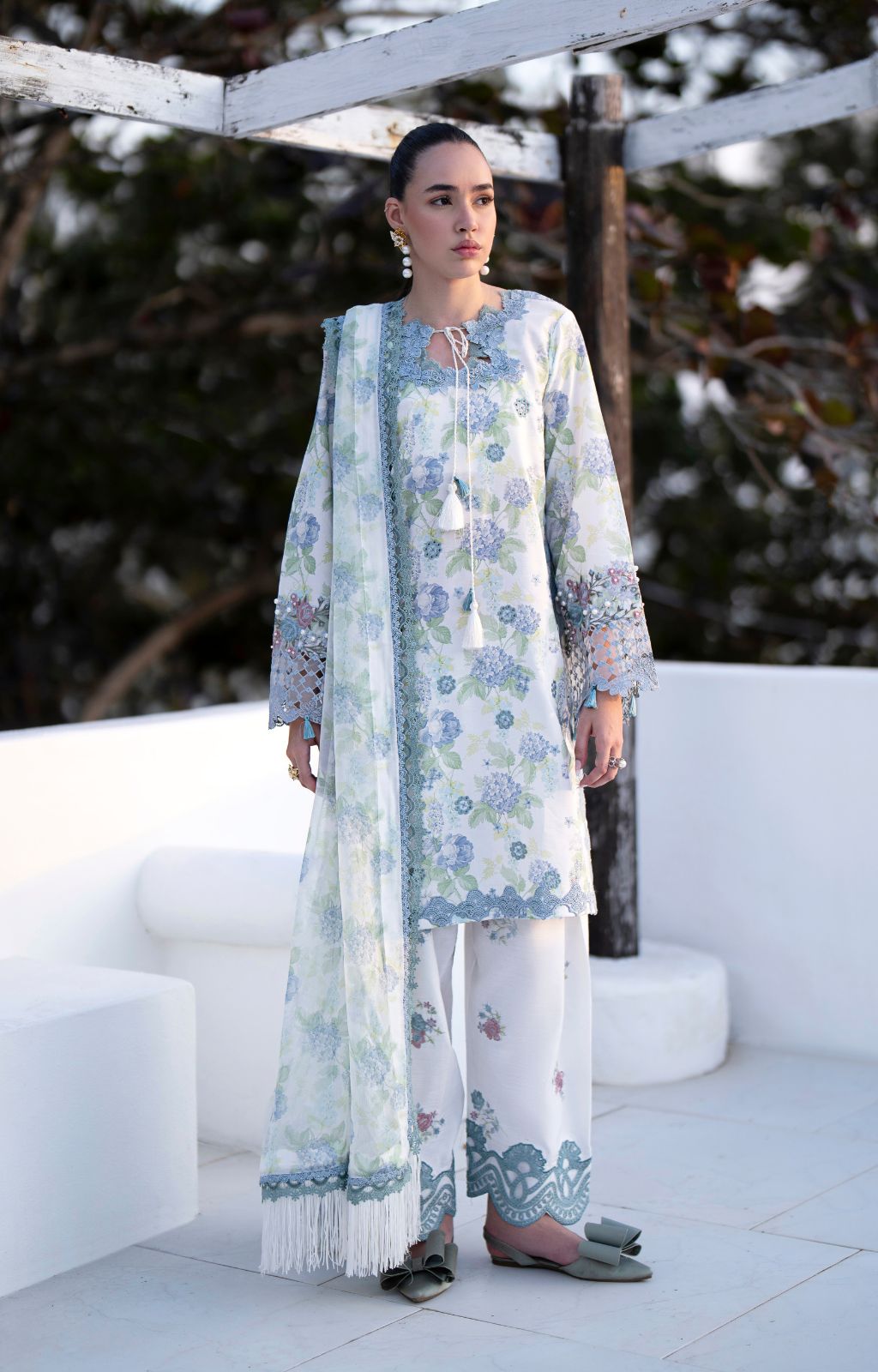 AJR Couture | Printakari Lawn 25 | Isle - House Of Hania