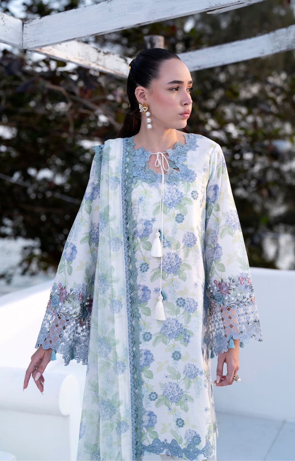 AJR Couture | Printakari Lawn 25 | Isle - House Of Hania