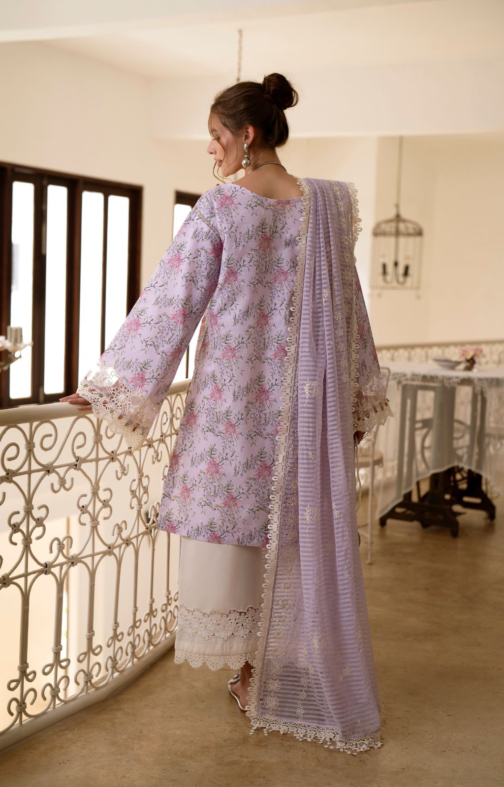 AJR Couture | Printakari Lawn 25 | Pearl - House Of Hania