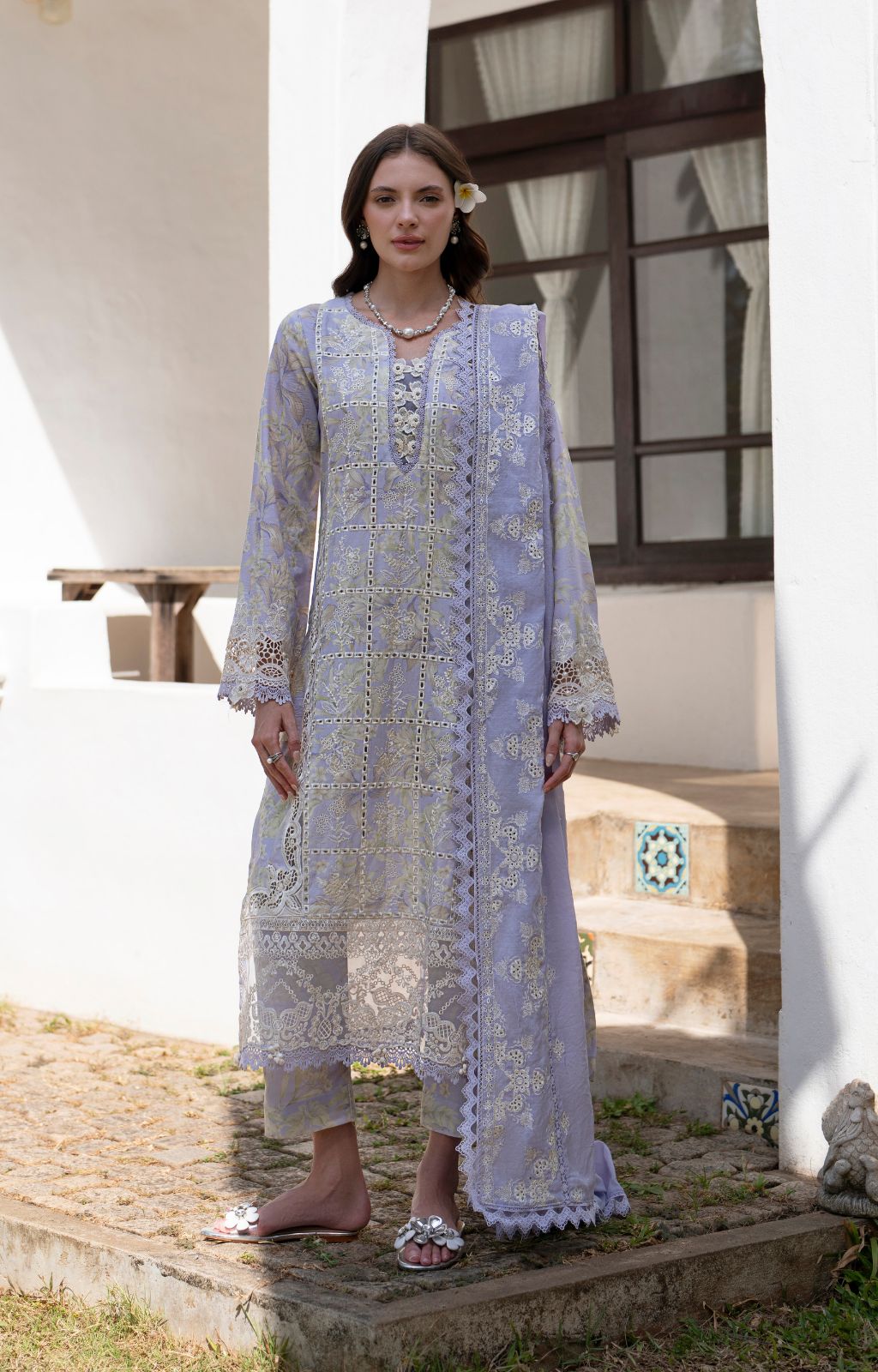 AJR Couture | Printakari Lawn 25 | Vista - House Of Hania