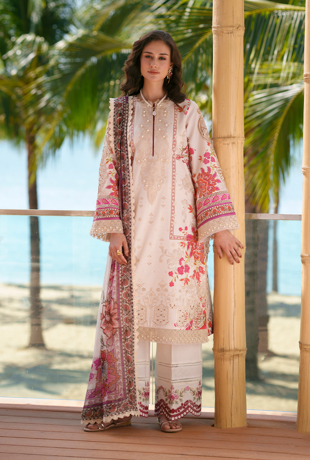 AJR Couture | Printed Chikankari 26 | Aira - House Of Hania