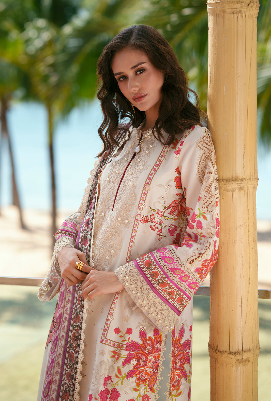 AJR Couture | Printed Chikankari 26 | Aira - House Of Hania