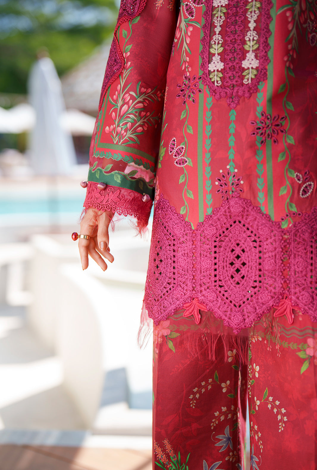 AJR Couture | Printed Chikankari 26 | Amaira - House Of Hania