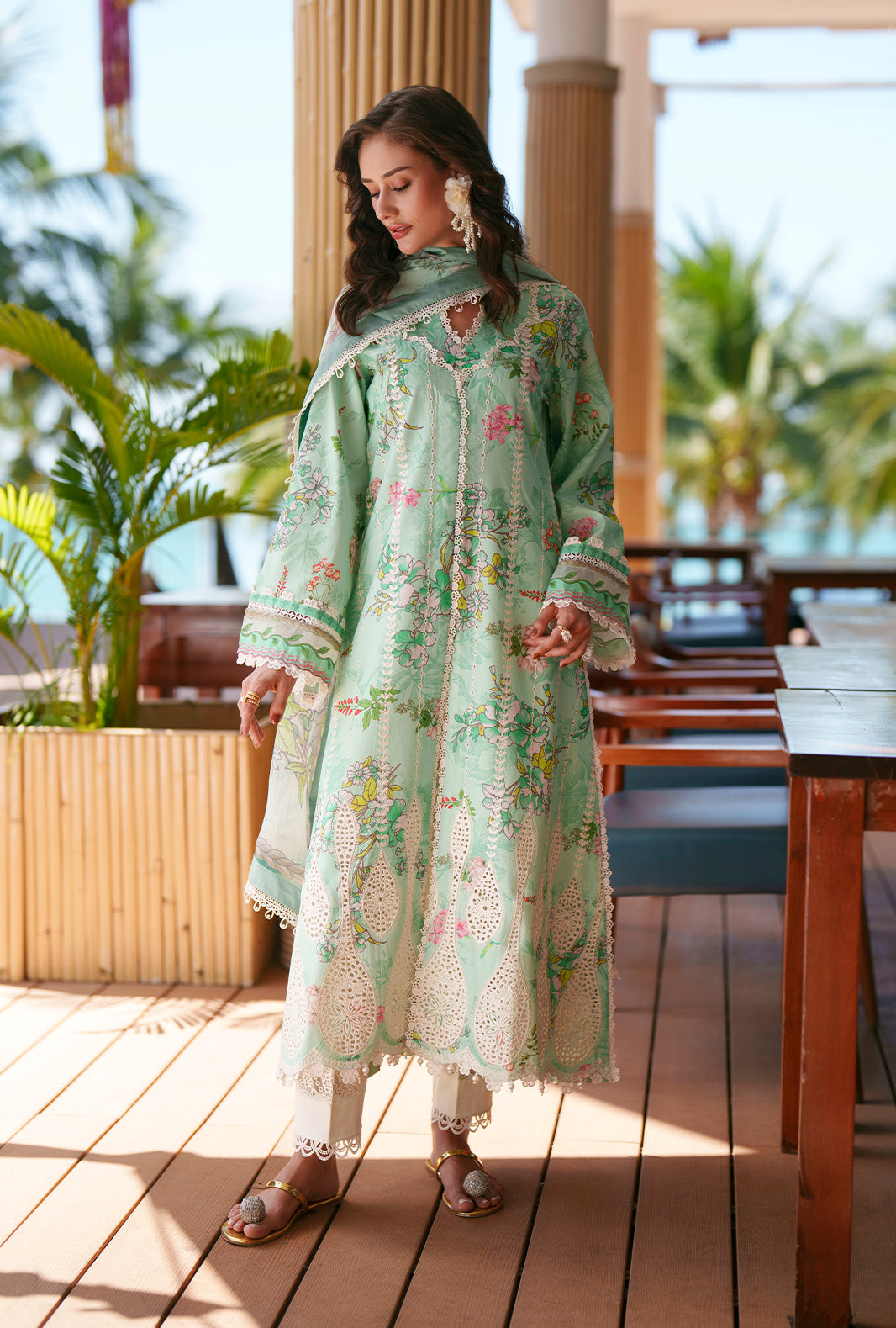 AJR Couture | Printed Chikankari 26 | Eliya - House Of Hania