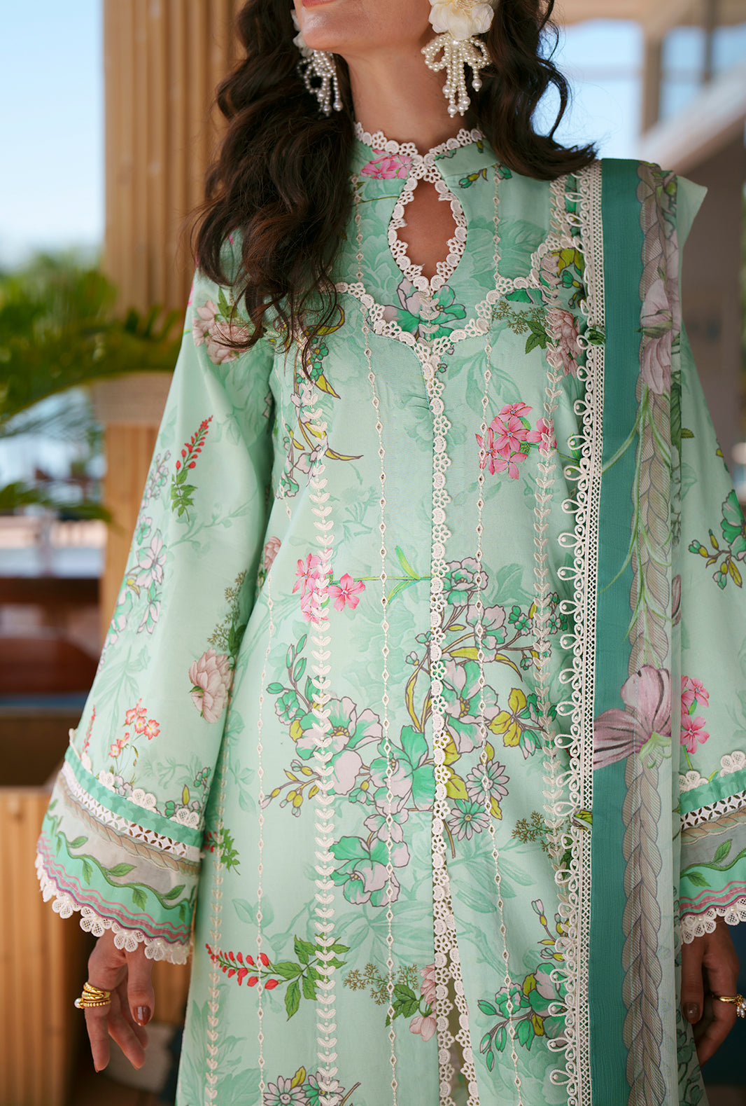 AJR Couture | Printed Chikankari 26 | Eliya - House Of Hania