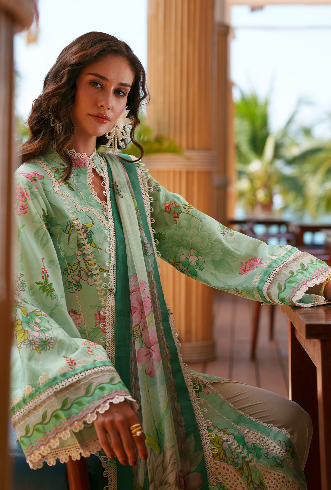 AJR Couture | Printed Chikankari 26 | Eliya - House Of Hania