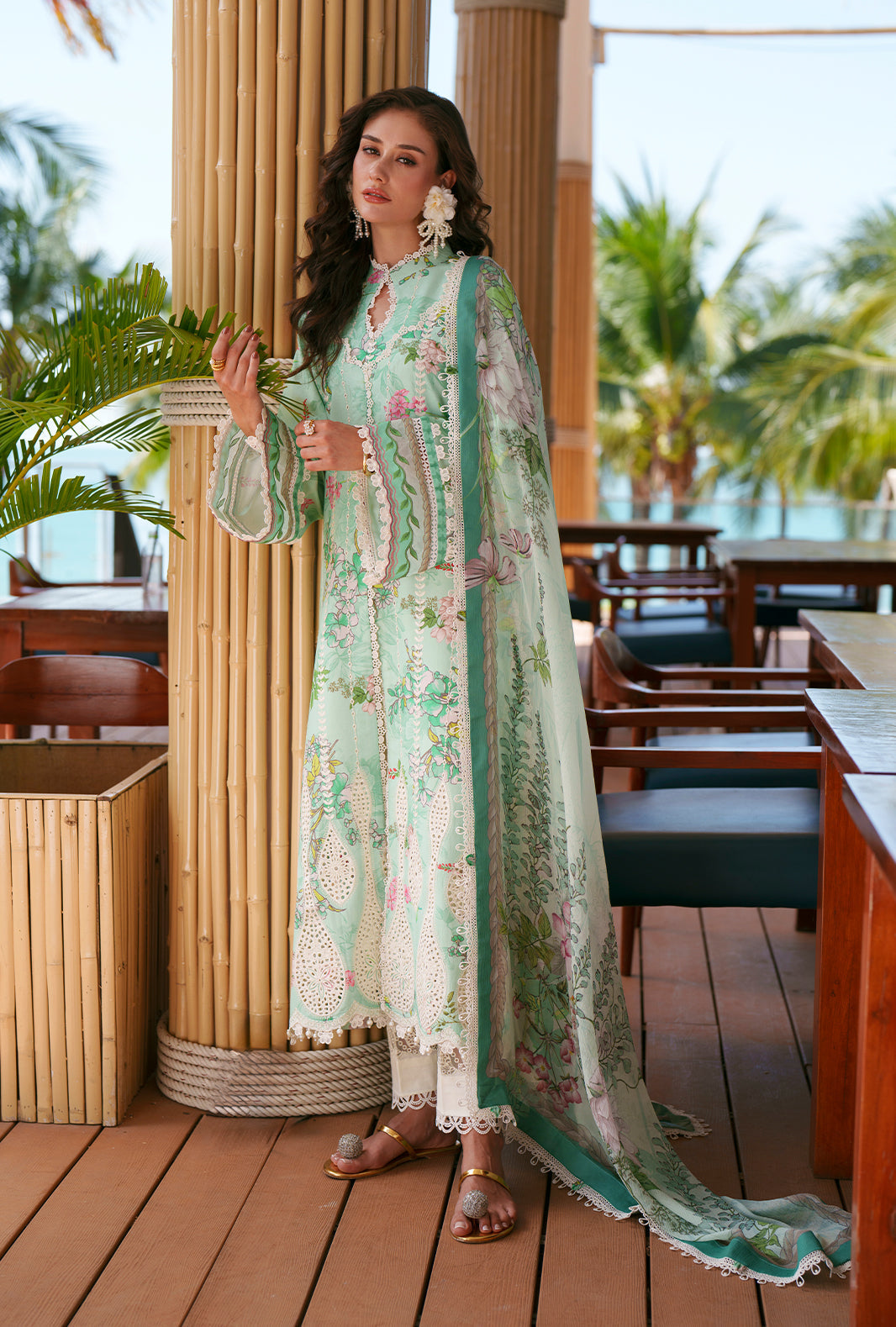 AJR Couture | Printed Chikankari 26 | Eliya - House Of Hania