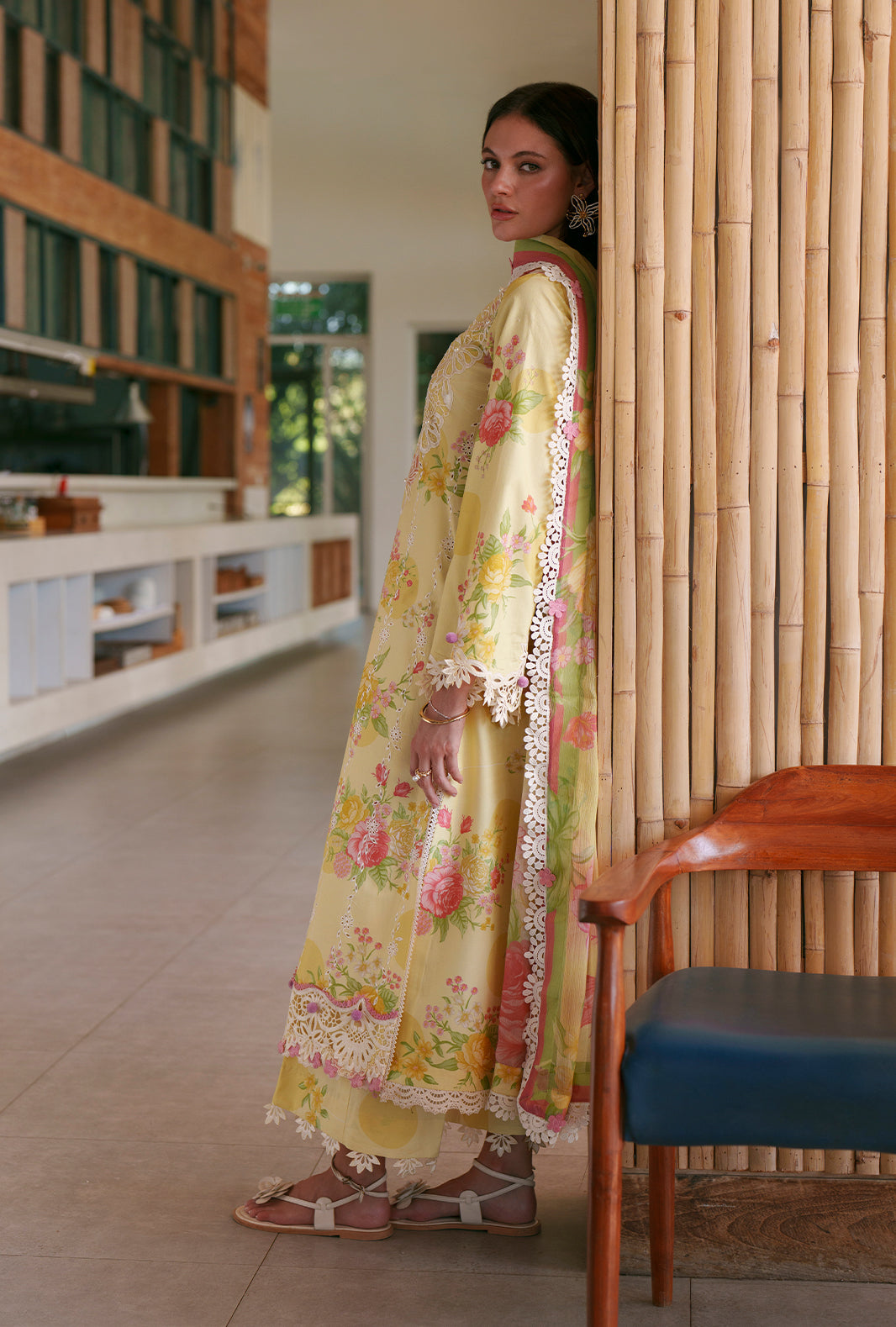 AJR Couture | Printed Chikankari 26 | Feya - House Of Hania