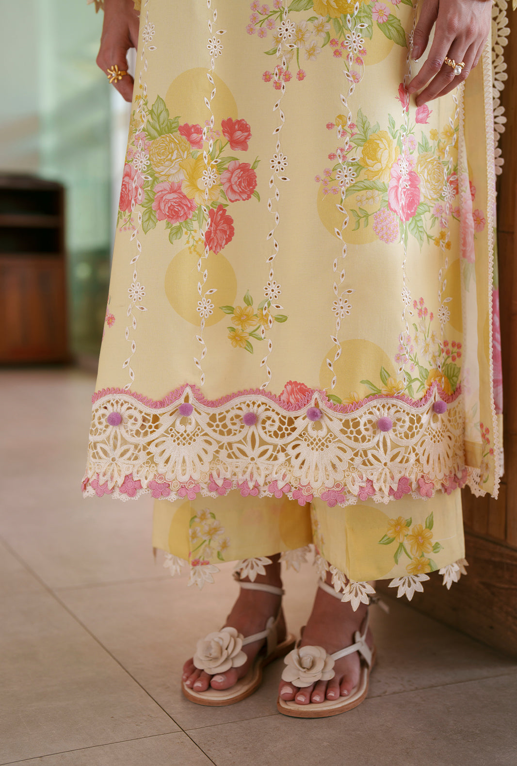 AJR Couture | Printed Chikankari 26 | Feya - House Of Hania