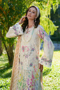AJR Couture | Printed Chikankari 26 | Lila - House Of Hania