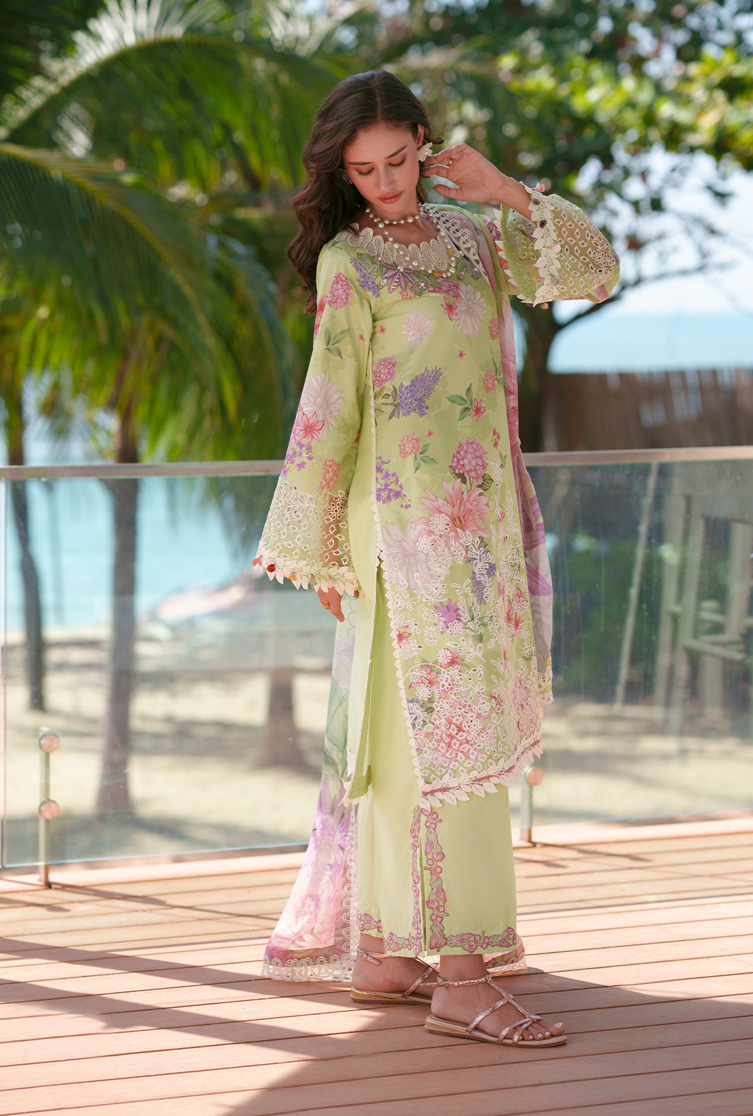 AJR Couture | Printed Chikankari 26 | Riwa - House Of Hania