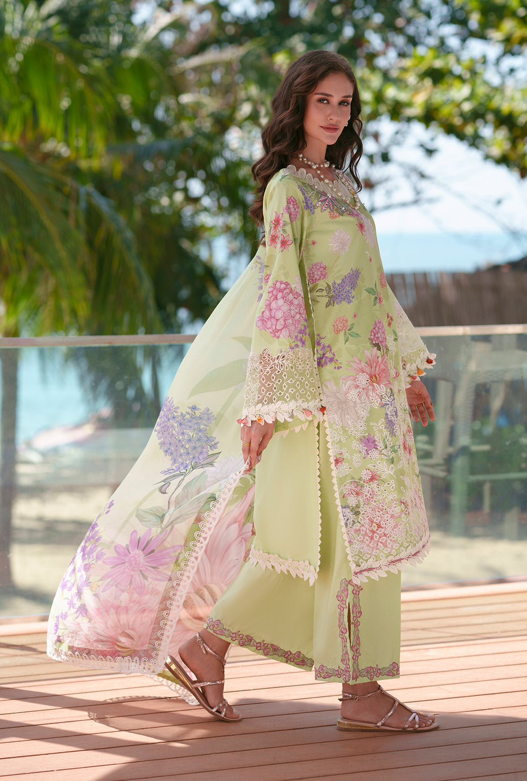 AJR Couture | Printed Chikankari 26 | Riwa - House Of Hania