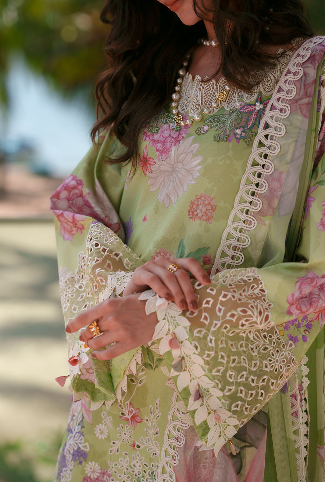 AJR Couture | Printed Chikankari 26 | Riwa - House Of Hania