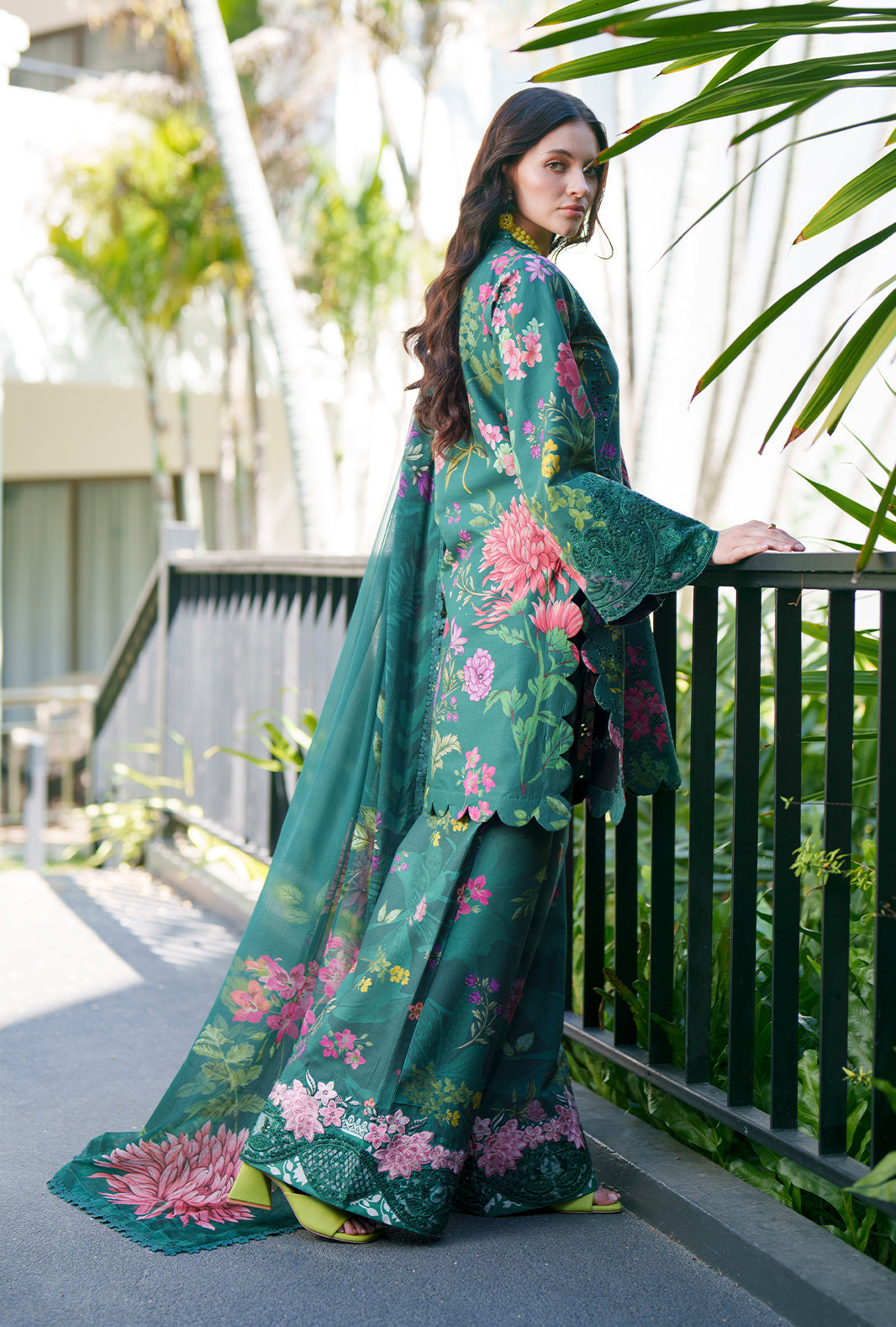 AJR Couture | Printed Chikankari 26 | Tali - House Of Hania