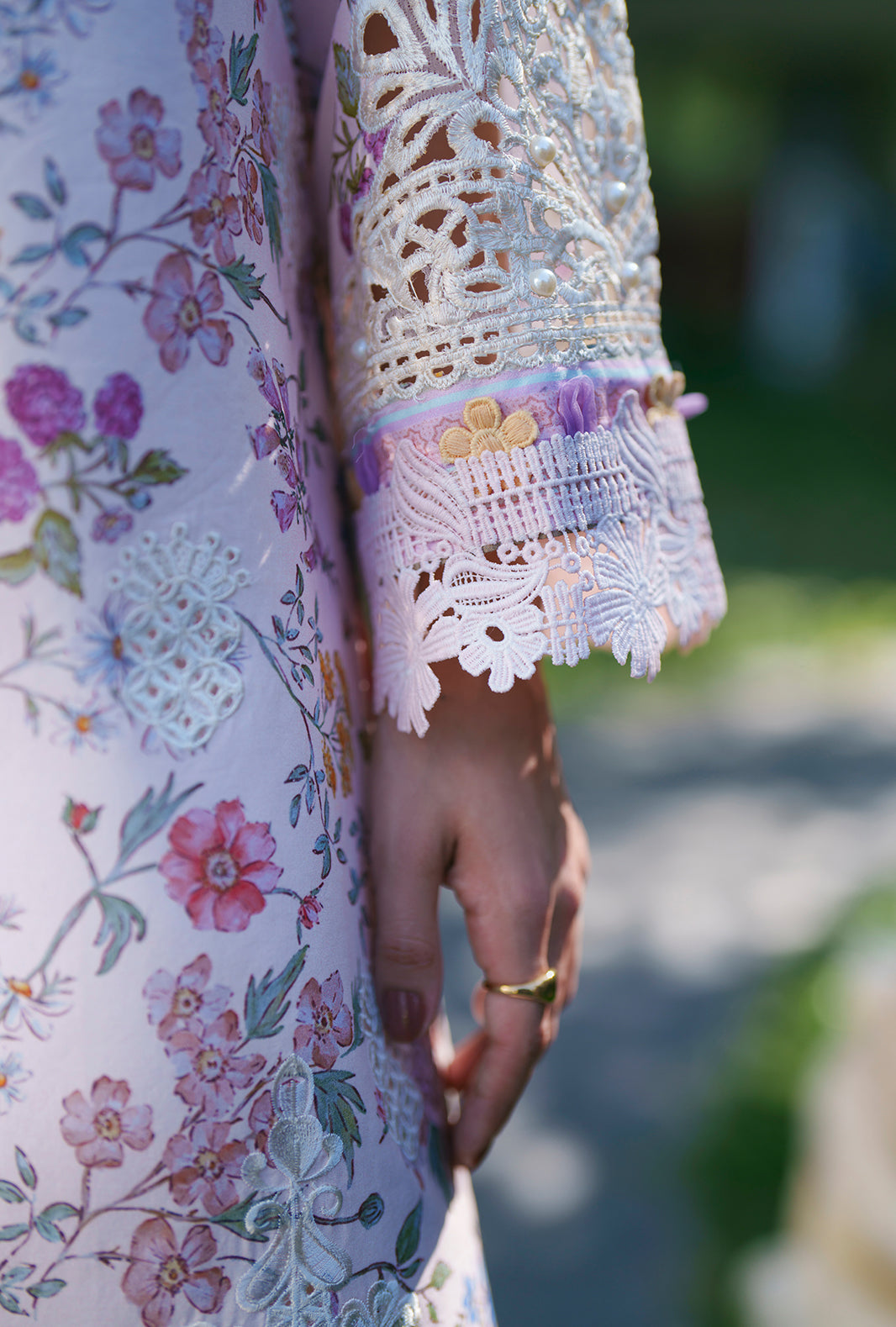 AJR Couture | Printed Chikankari 26 | Zuri - House Of Hania