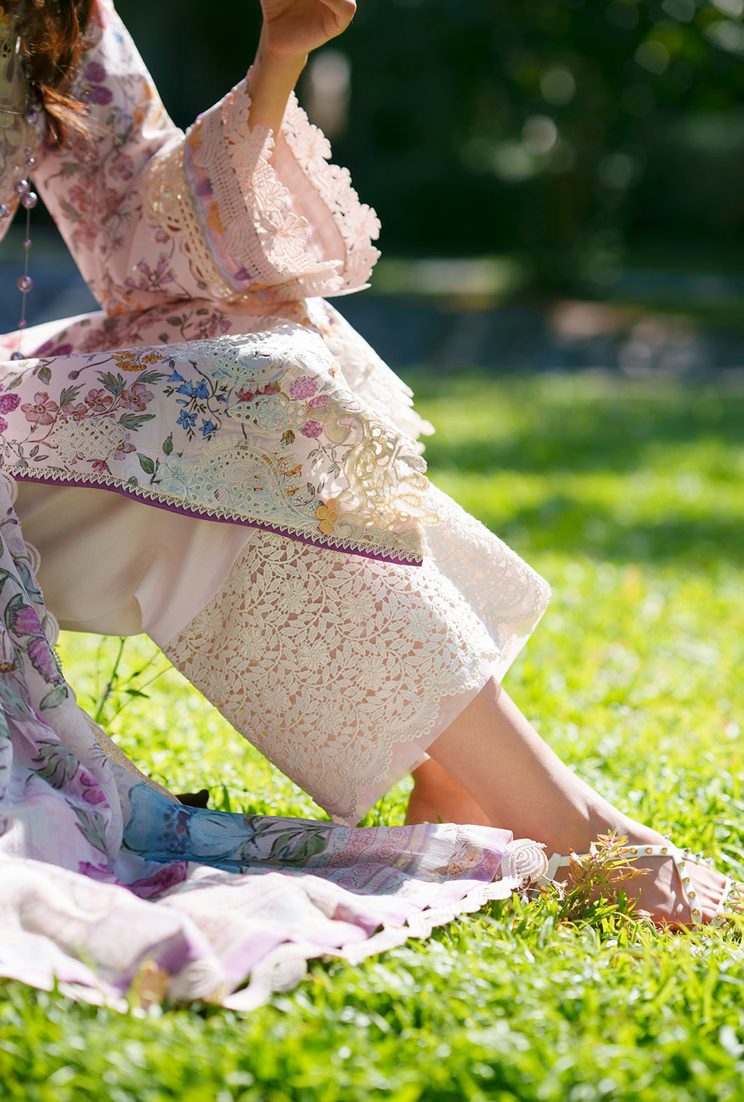 AJR Couture | Printed Chikankari 26 | Zuri - House Of Hania