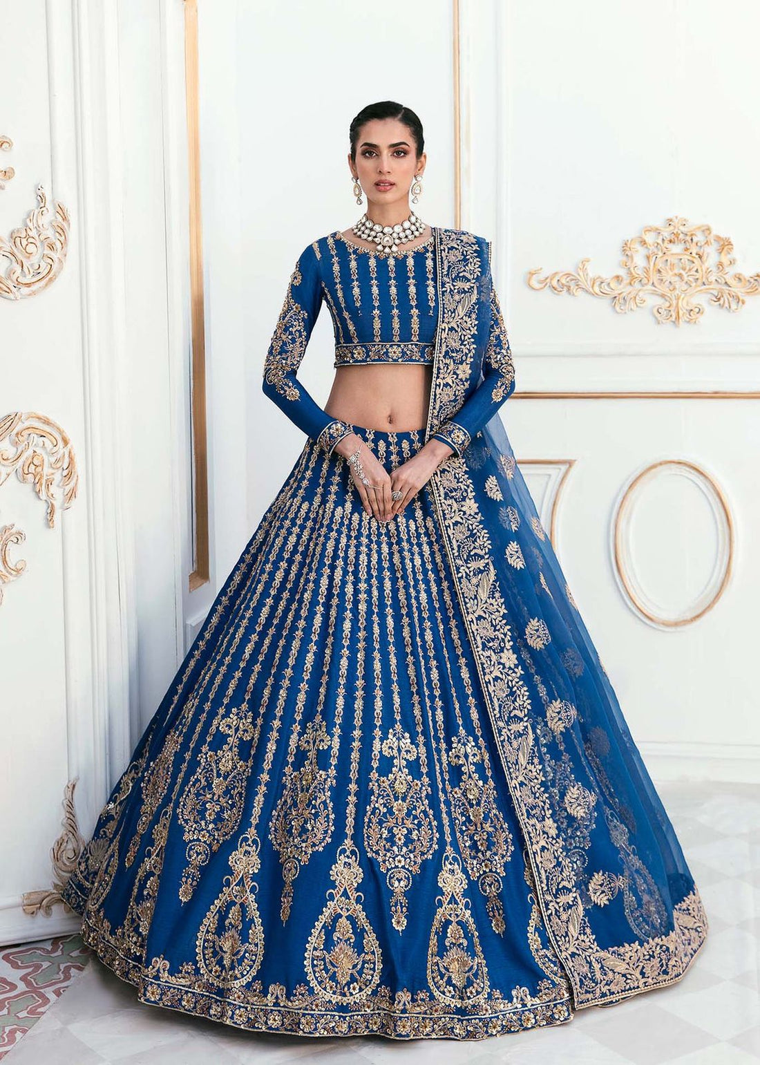 AKBAR ASLAM DYLA U-1452 FORMAL COLLECTION STITCHED - House Of Hania