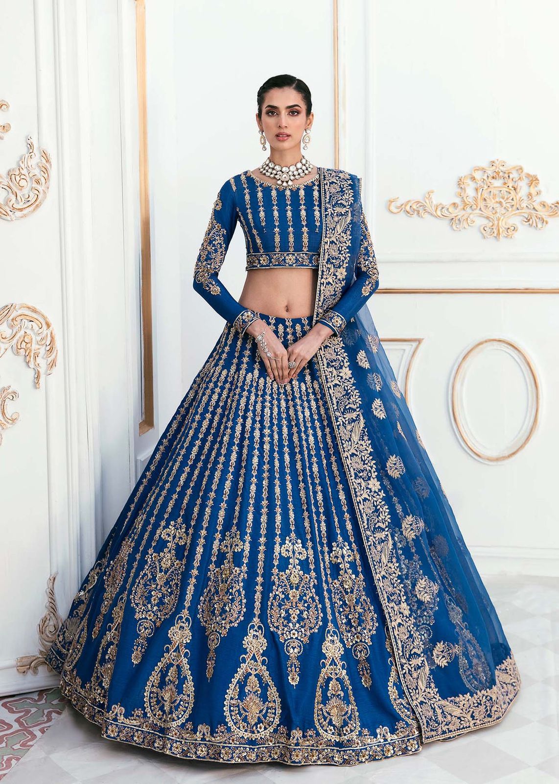 AKBAR ASLAM DYLA U-1452 FORMAL COLLECTION STITCHED - House Of Hania