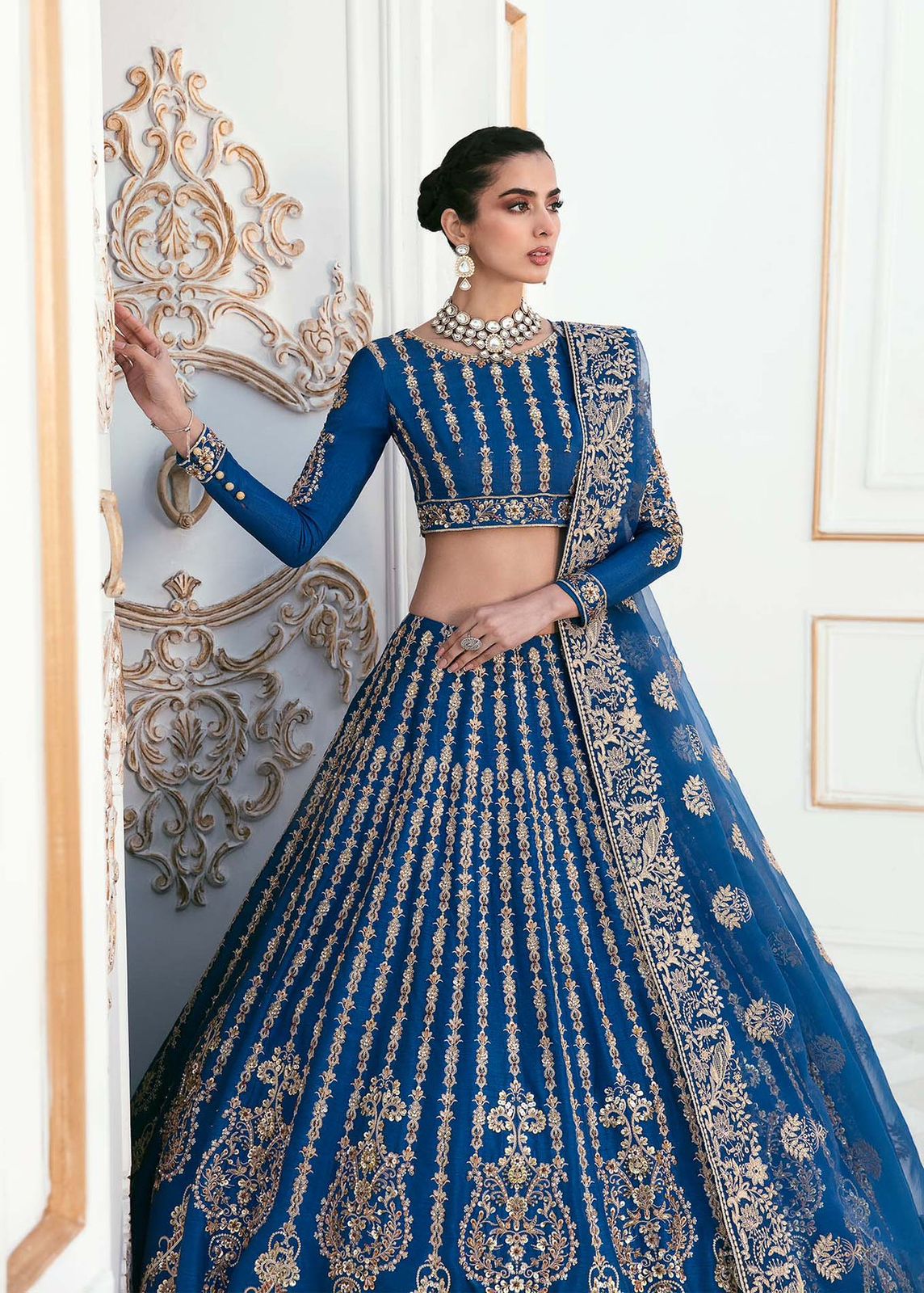 AKBAR ASLAM DYLA U-1452 FORMAL COLLECTION STITCHED - House Of Hania