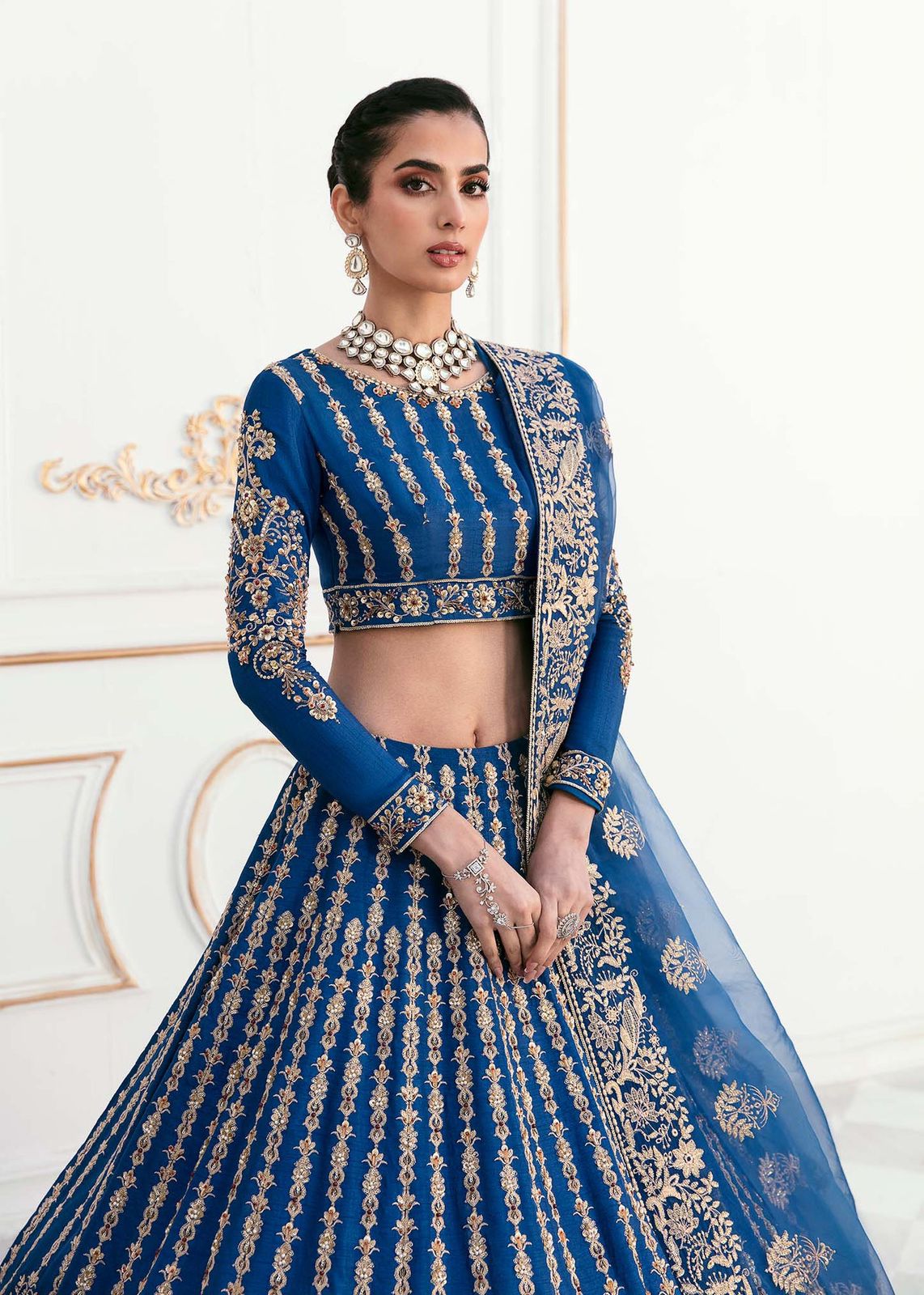 AKBAR ASLAM DYLA U-1452 FORMAL COLLECTION STITCHED - House Of Hania