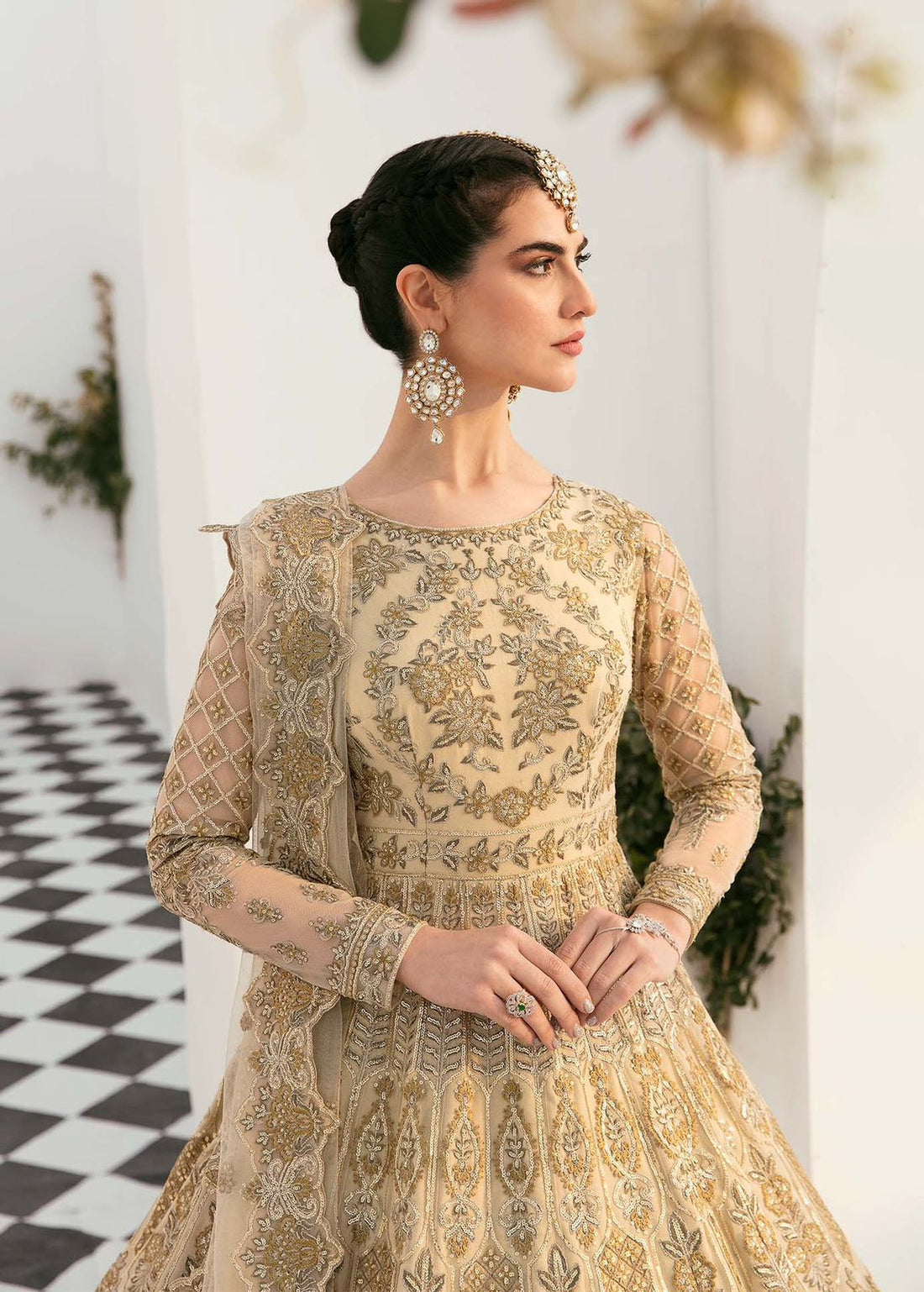 AKBAR ASLAM SILVEEN U-1451 FORMAL COLLECTION STITCHED - House Of Hania