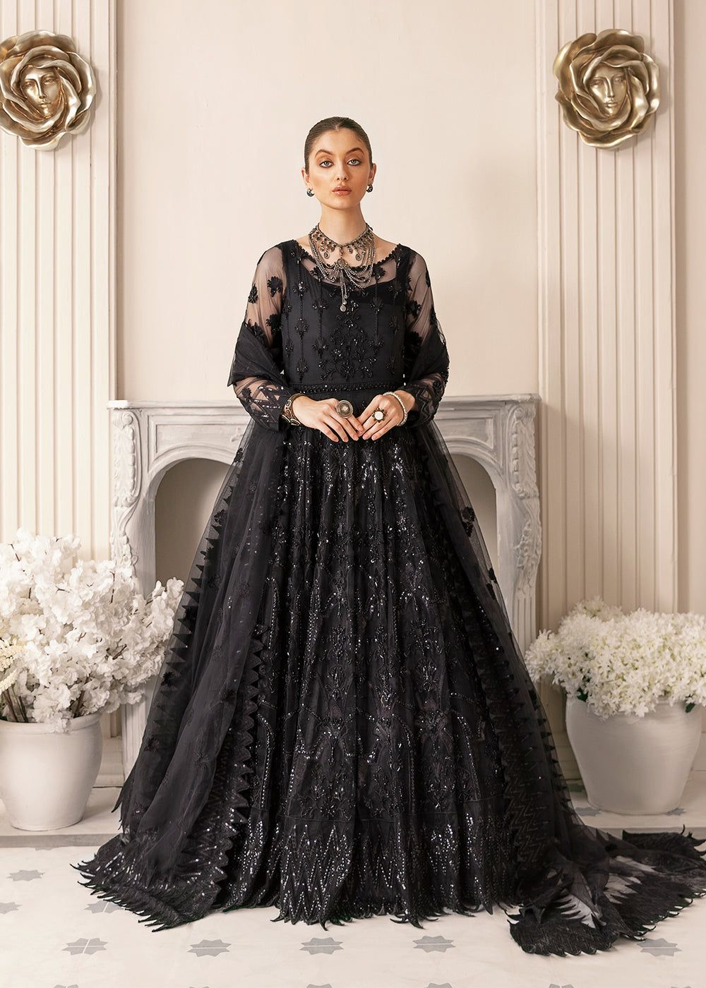 AKBAR ASLAM VRITRA U-1372 FORMAL COLLECTION STITCHED - House Of Hania