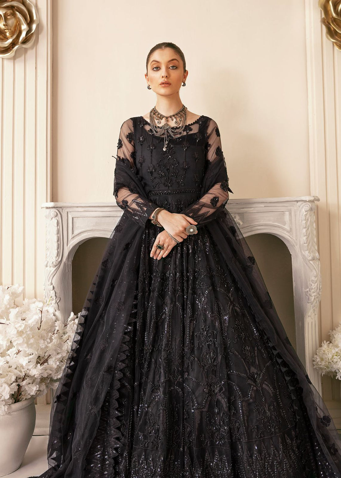 AKBAR ASLAM VRITRA U-1372 FORMAL COLLECTION STITCHED - House Of Hania