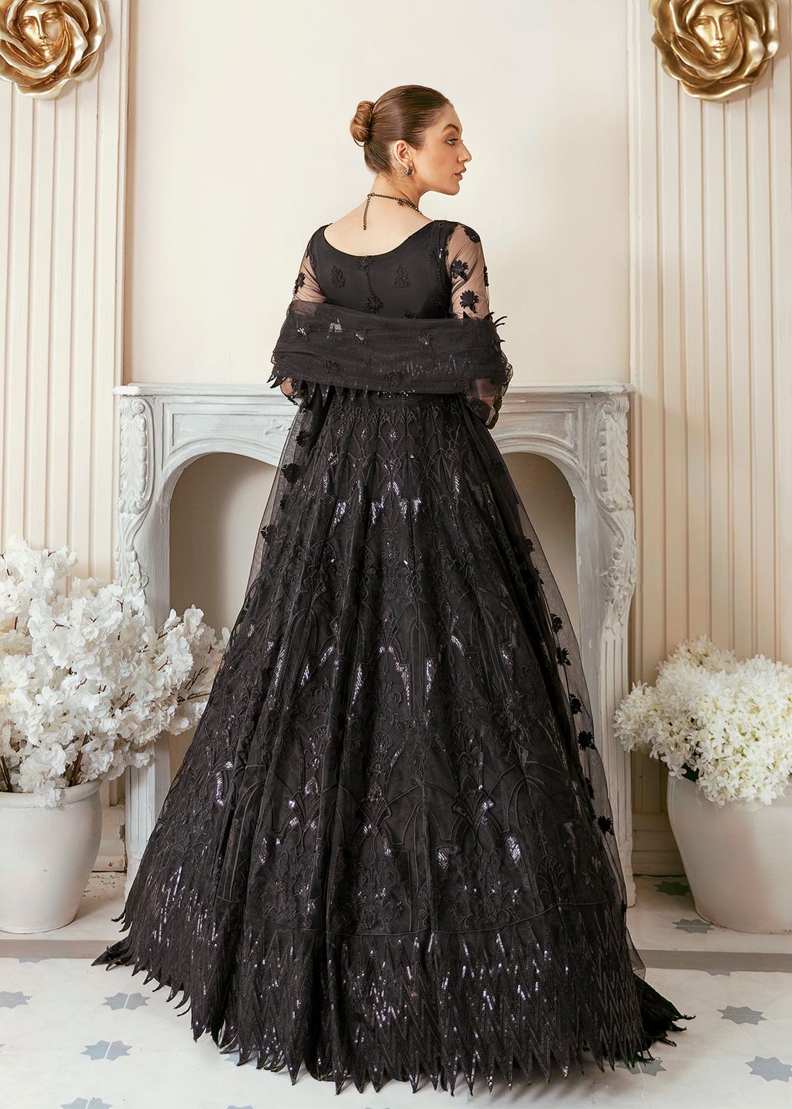 AKBAR ASLAM VRITRA U-1372 FORMAL COLLECTION STITCHED - House Of Hania