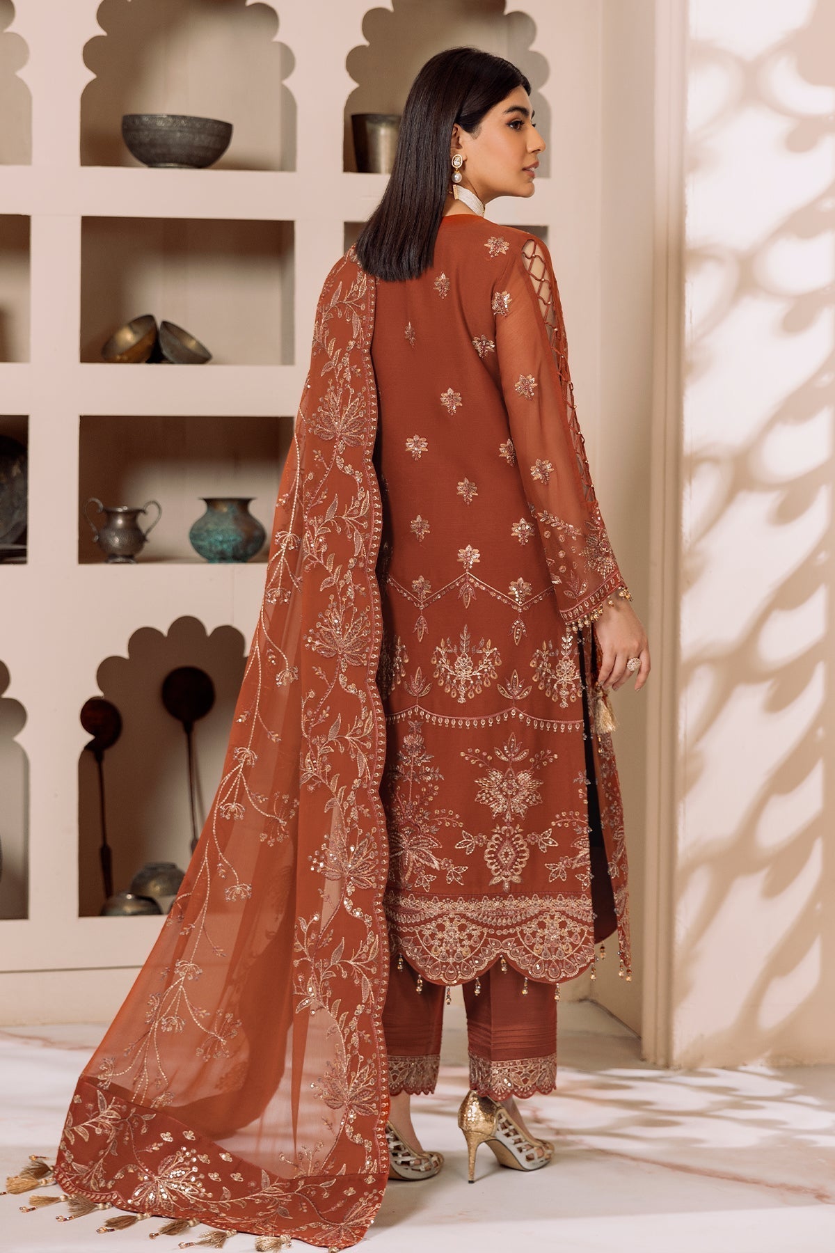 ALIZEH-DUA-V01D02A- LYRA ( RUST ) - House Of Hania
