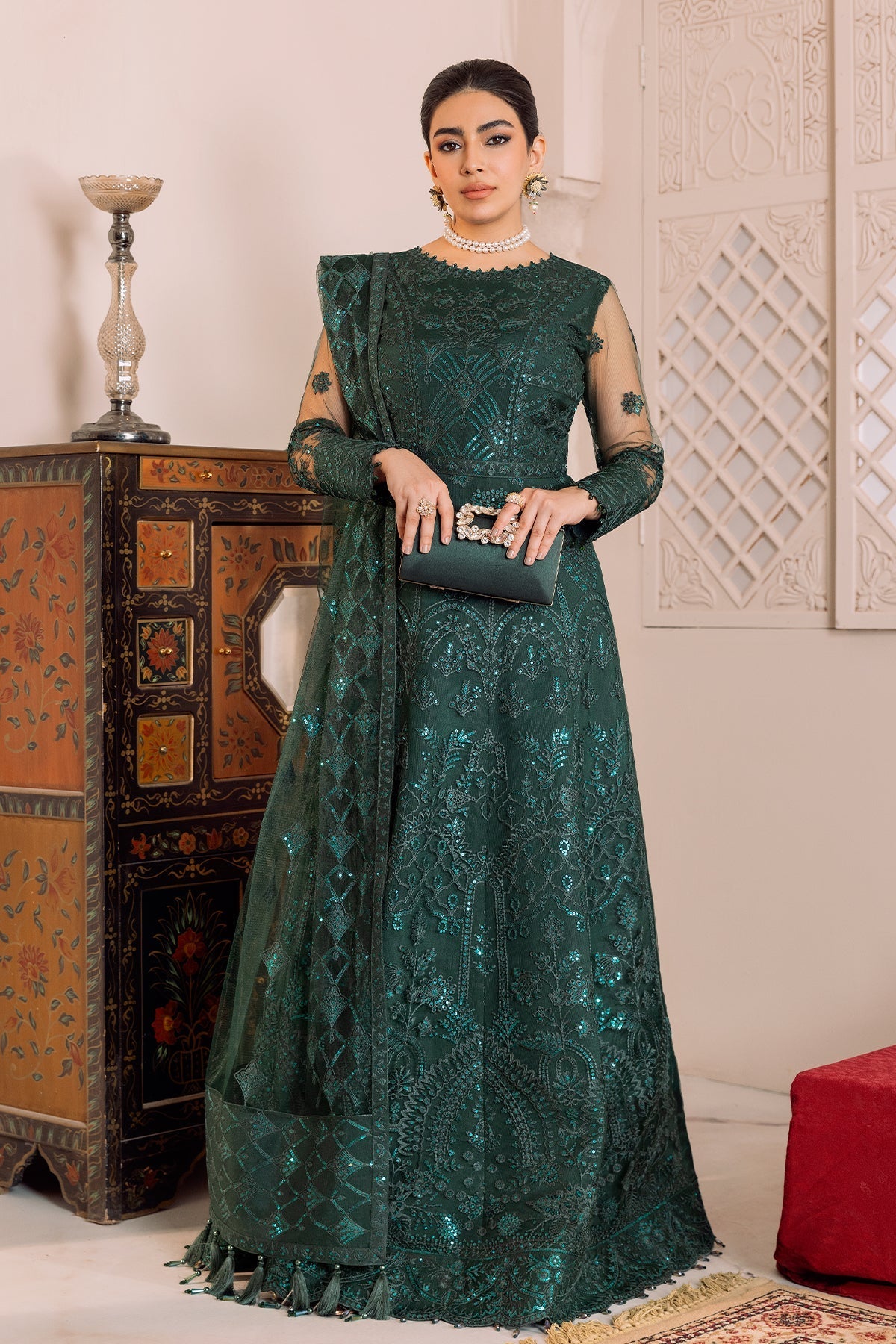 ALIZEH-DUA-V01D05A- RYAN ( GREEN ) - House Of Hania