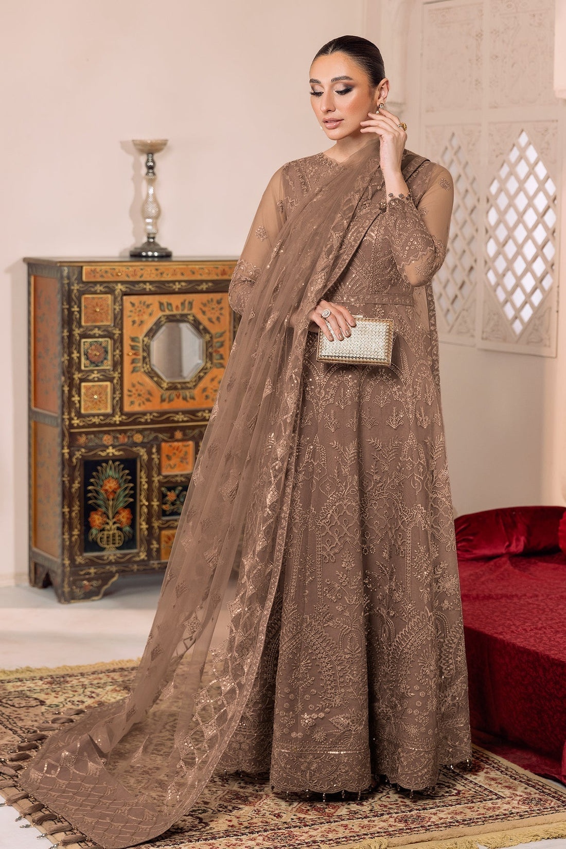 ALIZEH-DUA-V01D05B- RYAN ( BEIGE ) - House Of Hania