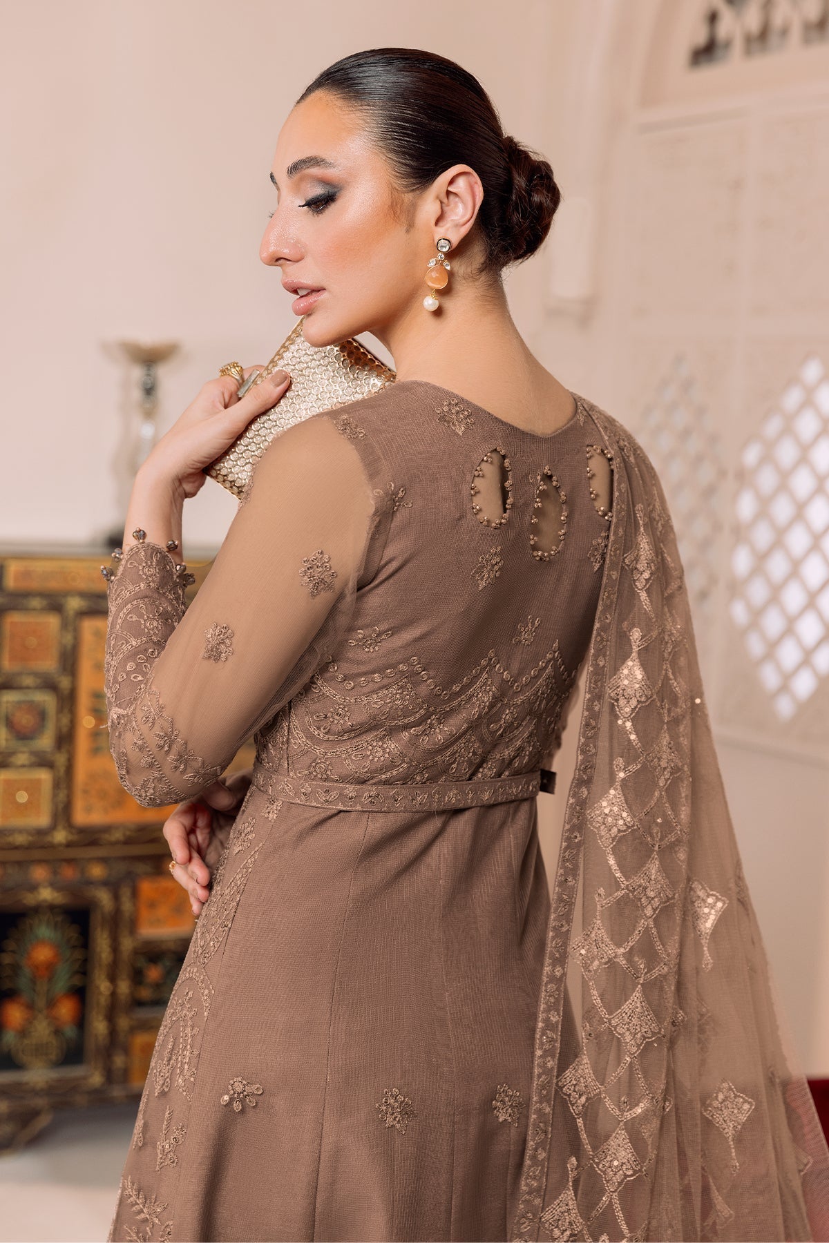 ALIZEH-DUA-V01D05B- RYAN ( BEIGE ) - House Of Hania