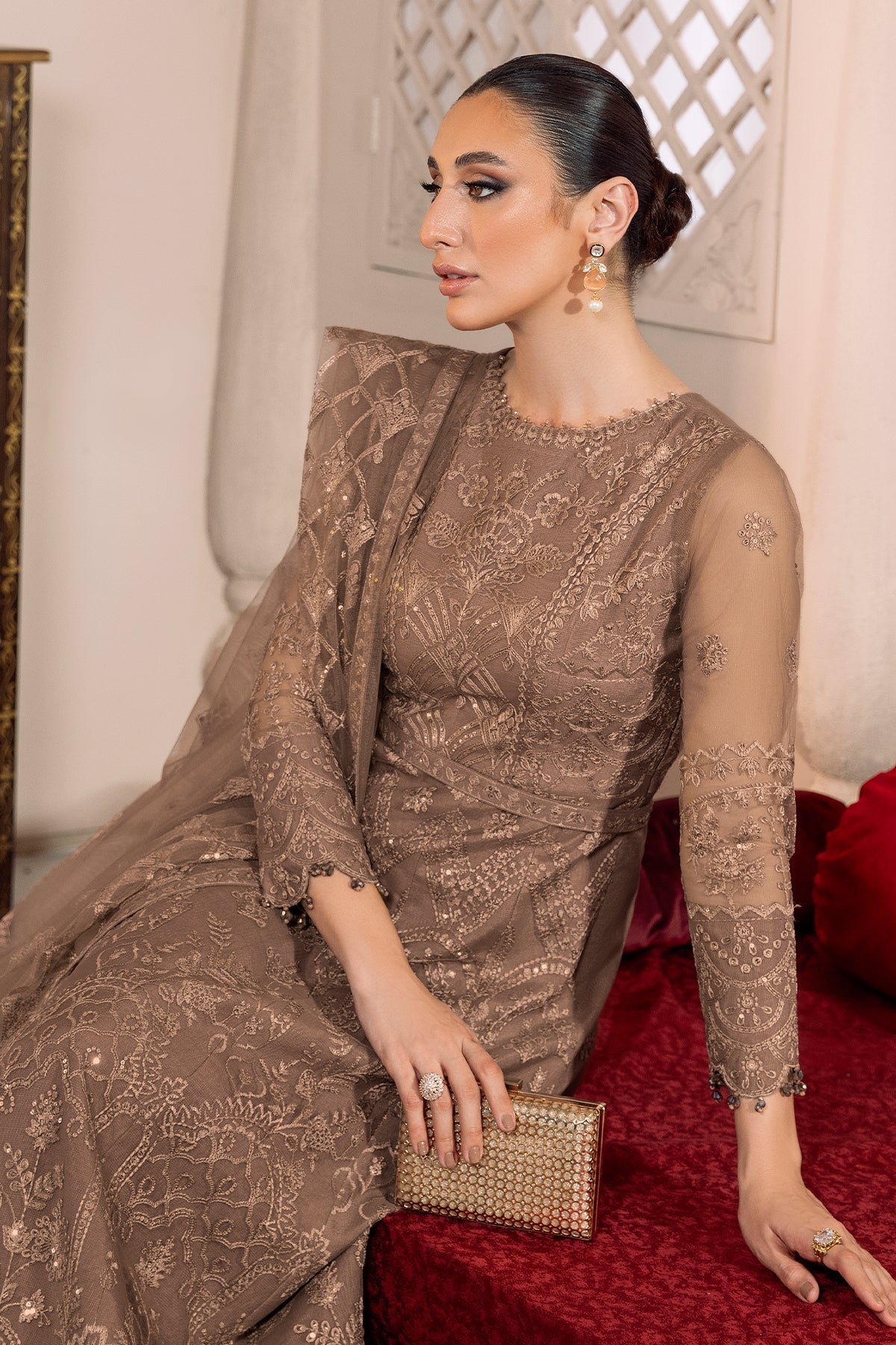 ALIZEH-DUA-V01D05B- RYAN ( BEIGE ) - House Of Hania