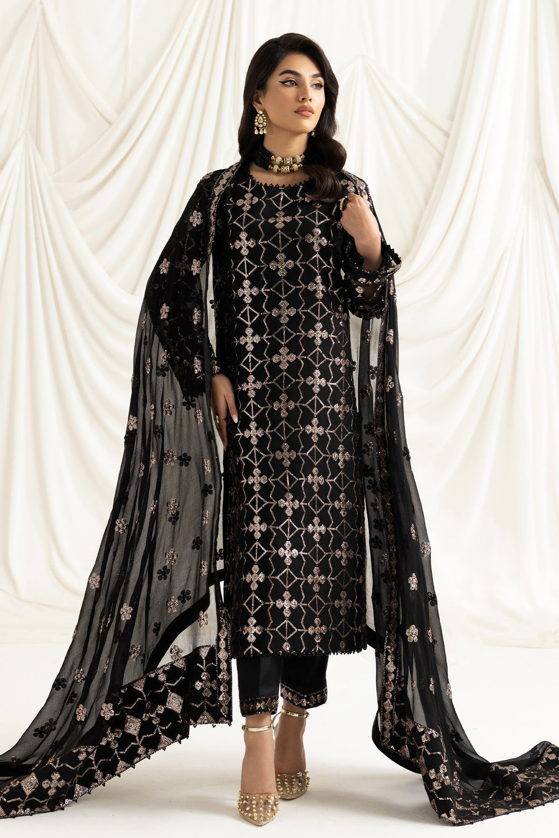 ALIZEH-DUA-V02D04A-NAZIK(BLACK) - House Of Hania