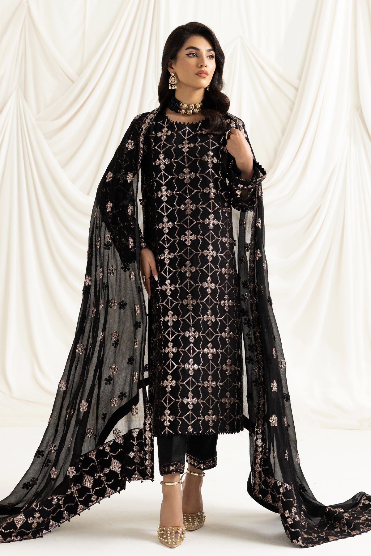ALIZEH-DUA-V02D04A-NAZIK(BLACK) - House Of Hania