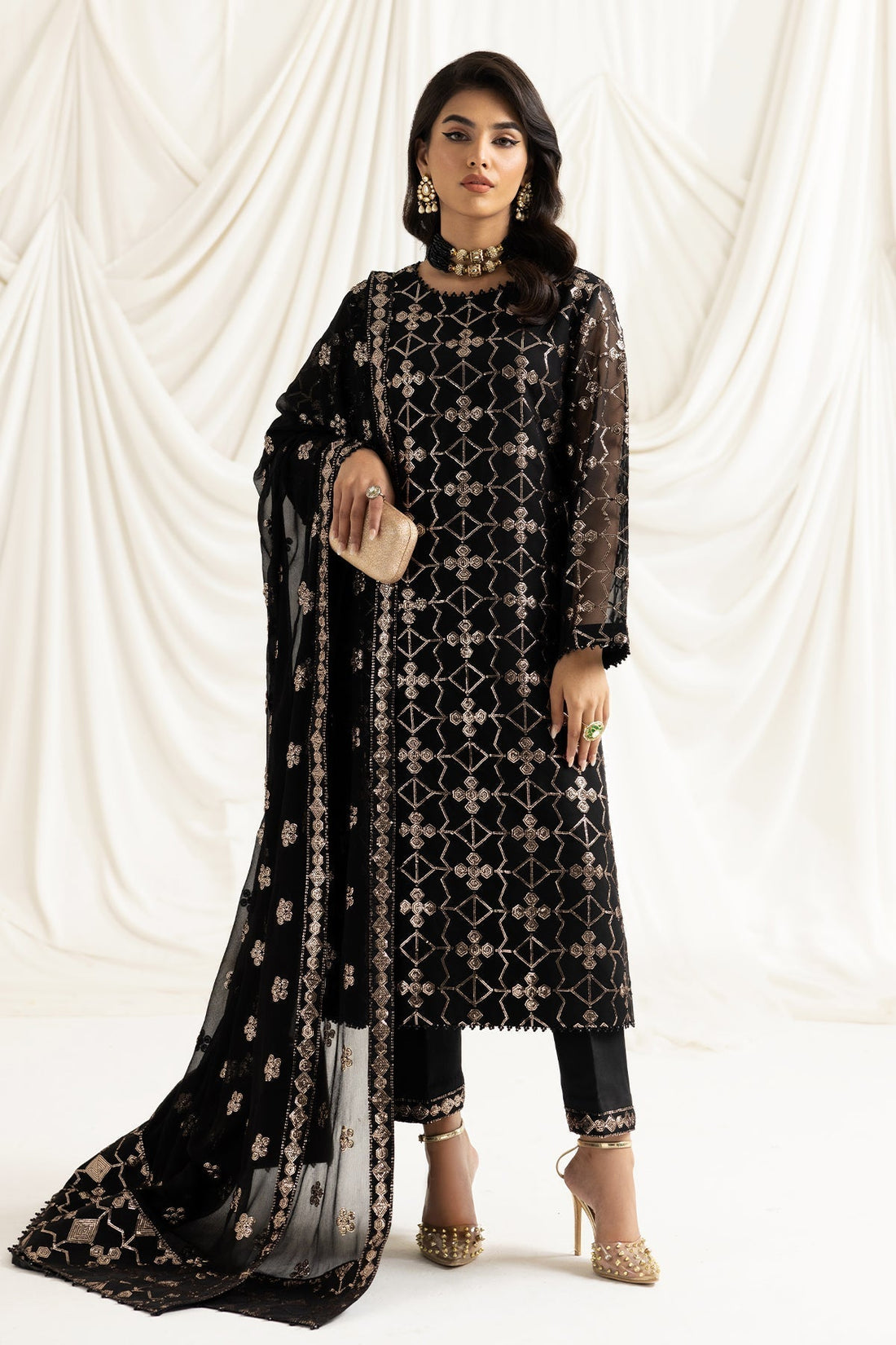 ALIZEH-DUA-V02D04A-NAZIK(BLACK) - House Of Hania