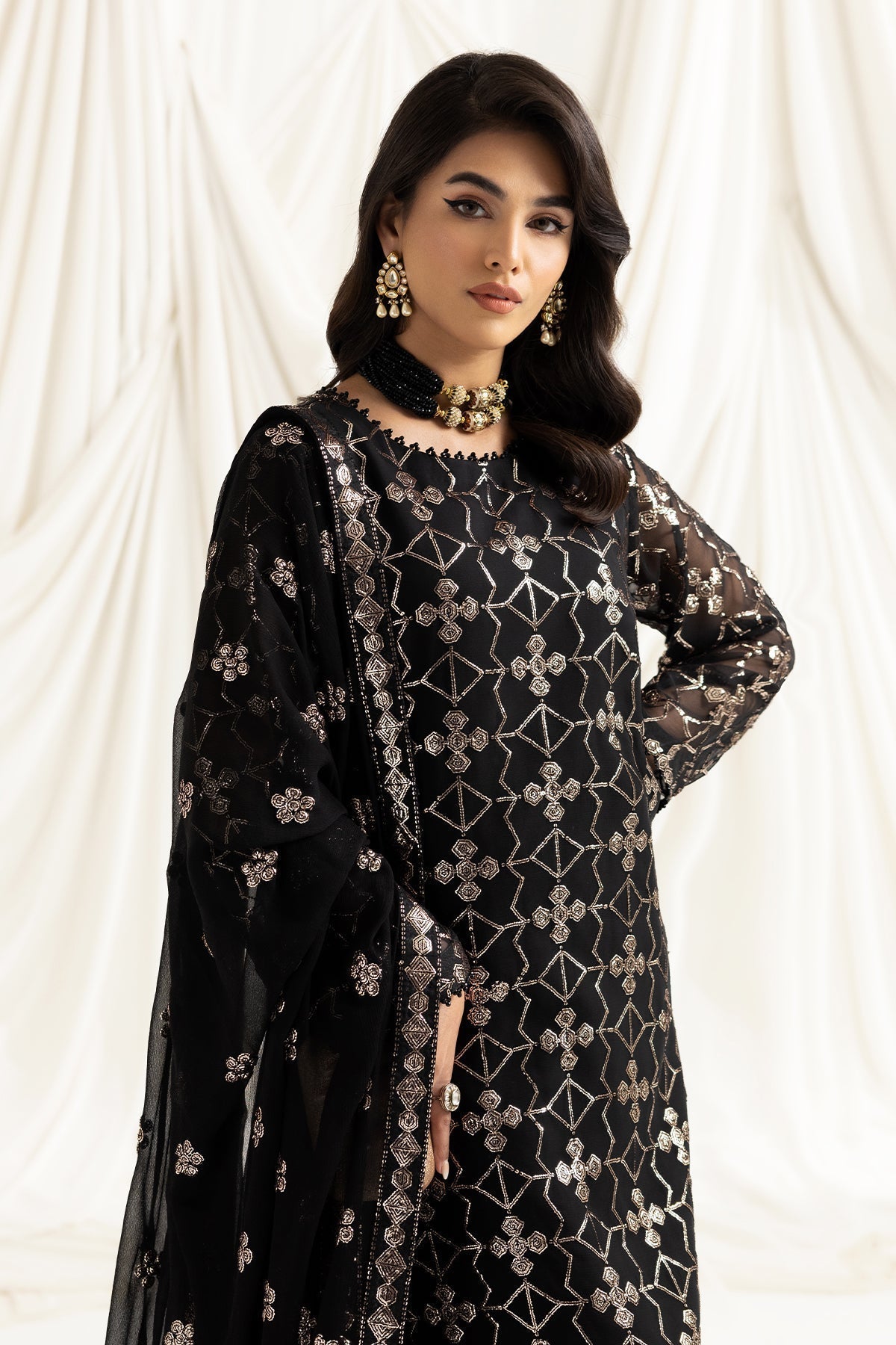 ALIZEH-DUA-V02D04A-NAZIK(BLACK) - House Of Hania