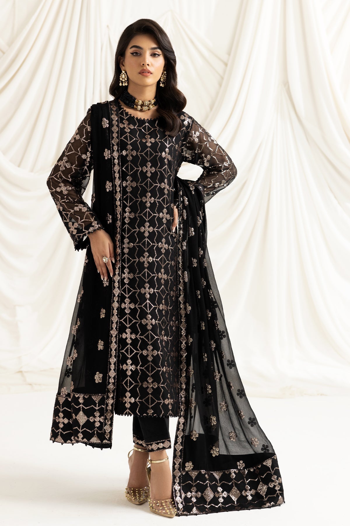 ALIZEH-DUA-V02D04A-NAZIK(BLACK) - House Of Hania
