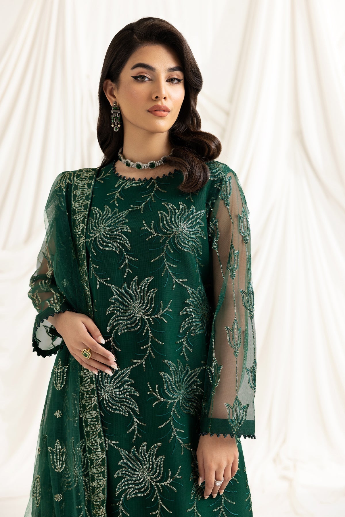 ALIZEH-DUA-V02D05A-ELNAZ(GREEN) - House Of Hania