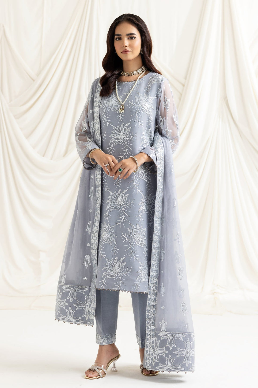 ALIZEH-DUA-V02D05B-ELNAZ(GREY) - House Of Hania